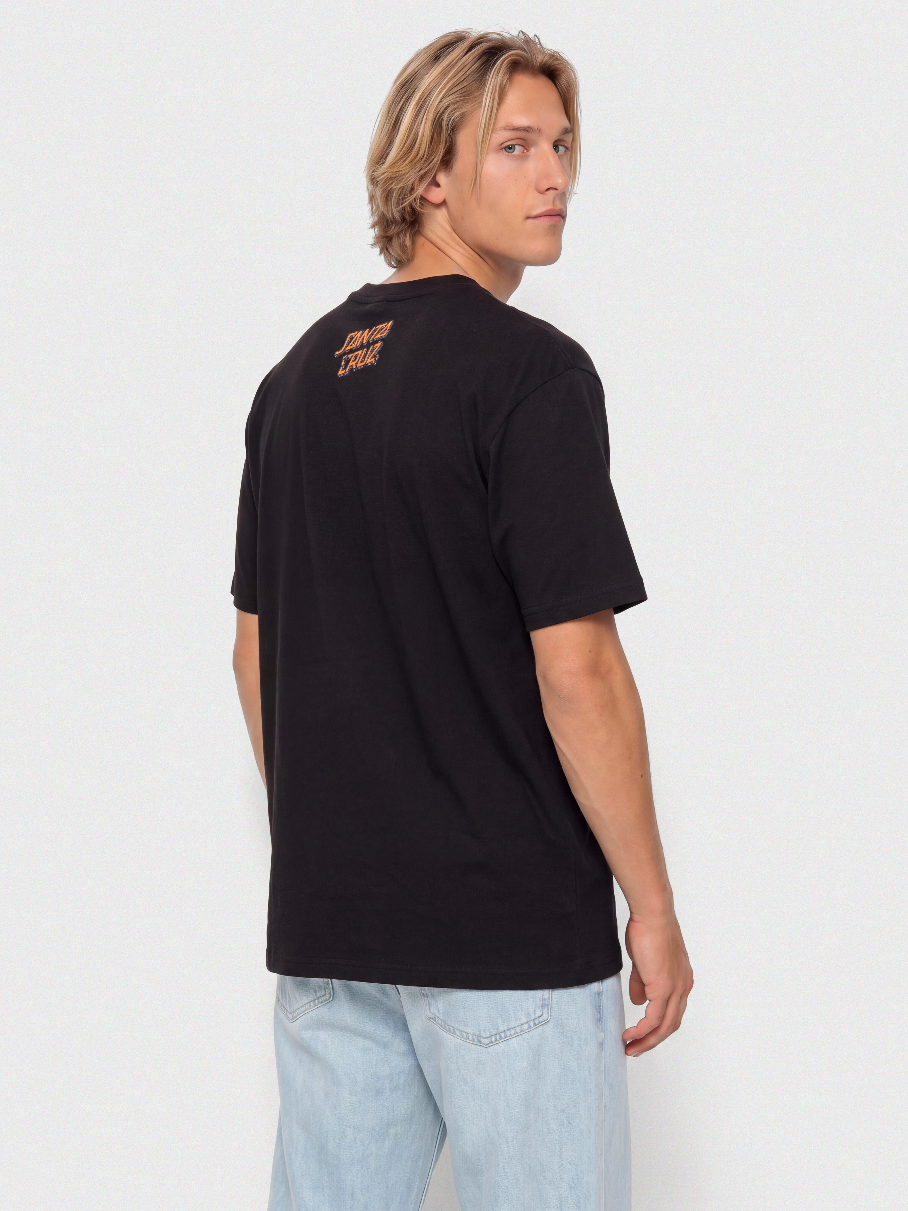 T-shirt Santa Cruz Roskopp Screaming Five Frnt (black)