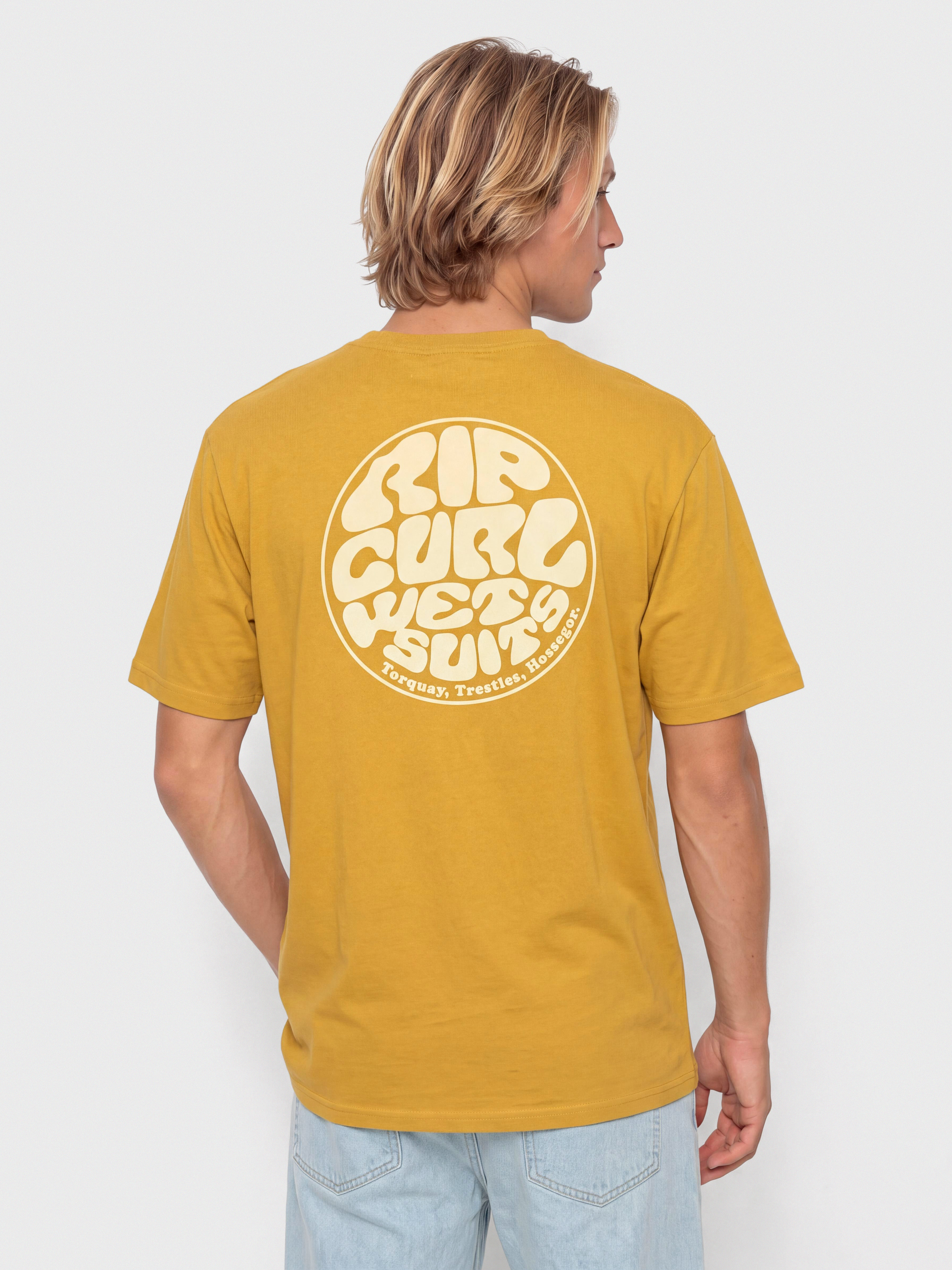 T-shirt Rip Curl Wettie Passage Icon (mustard gold)