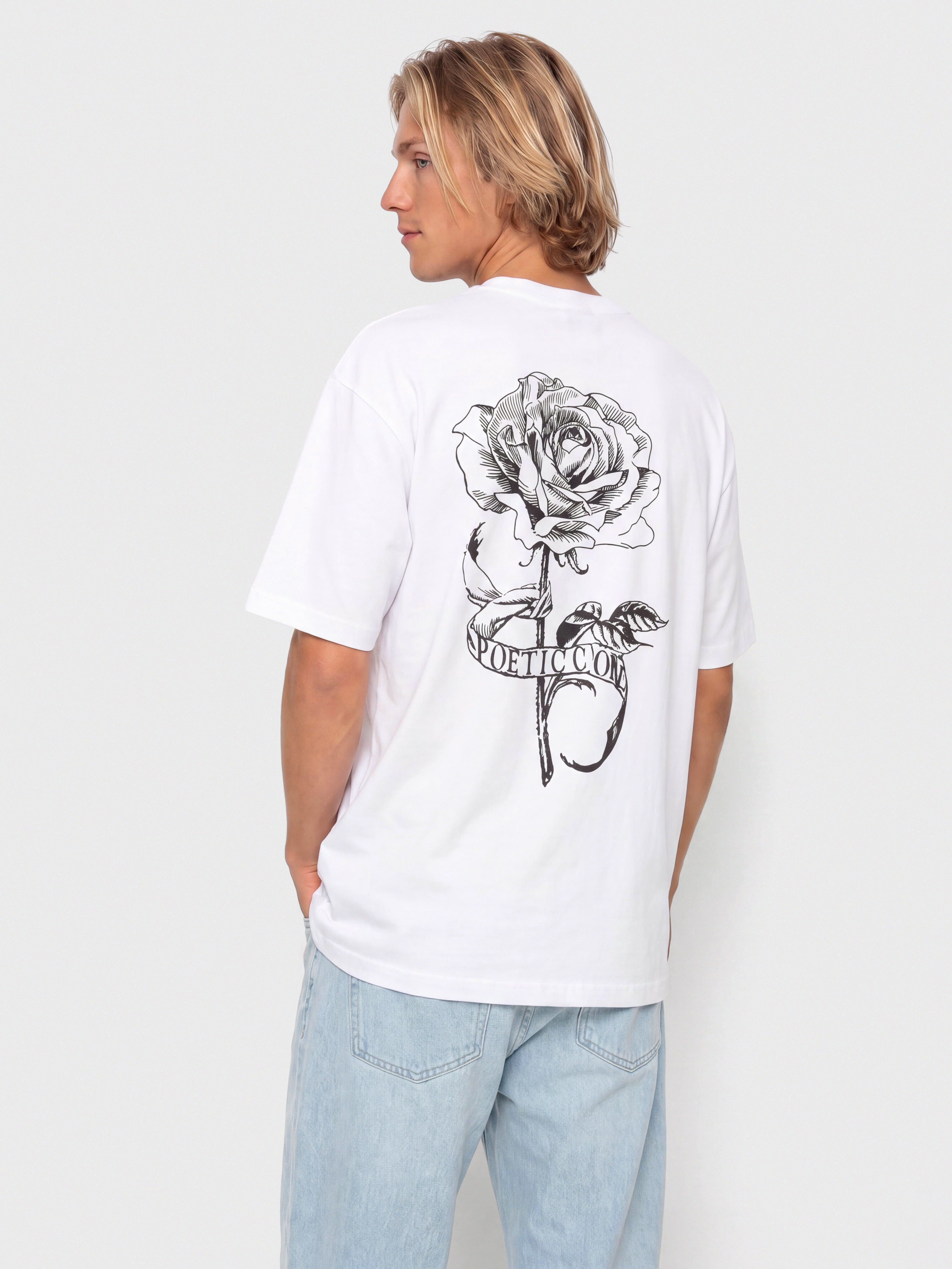 T-shirt Poetic Collective Thinking About You (white)
