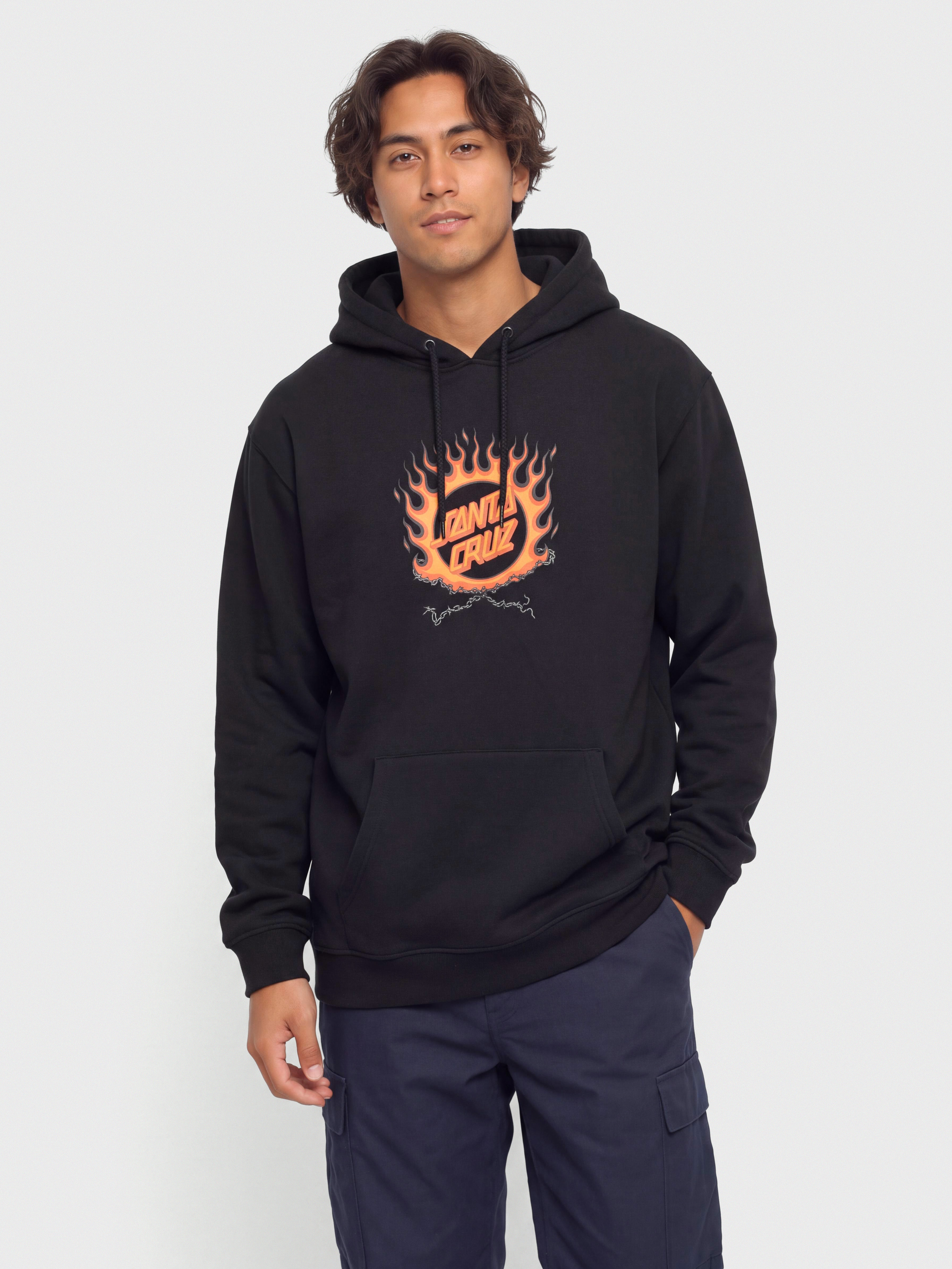 Bluza z kapturem Santa Cruz Forging Dot Centre HD (black)