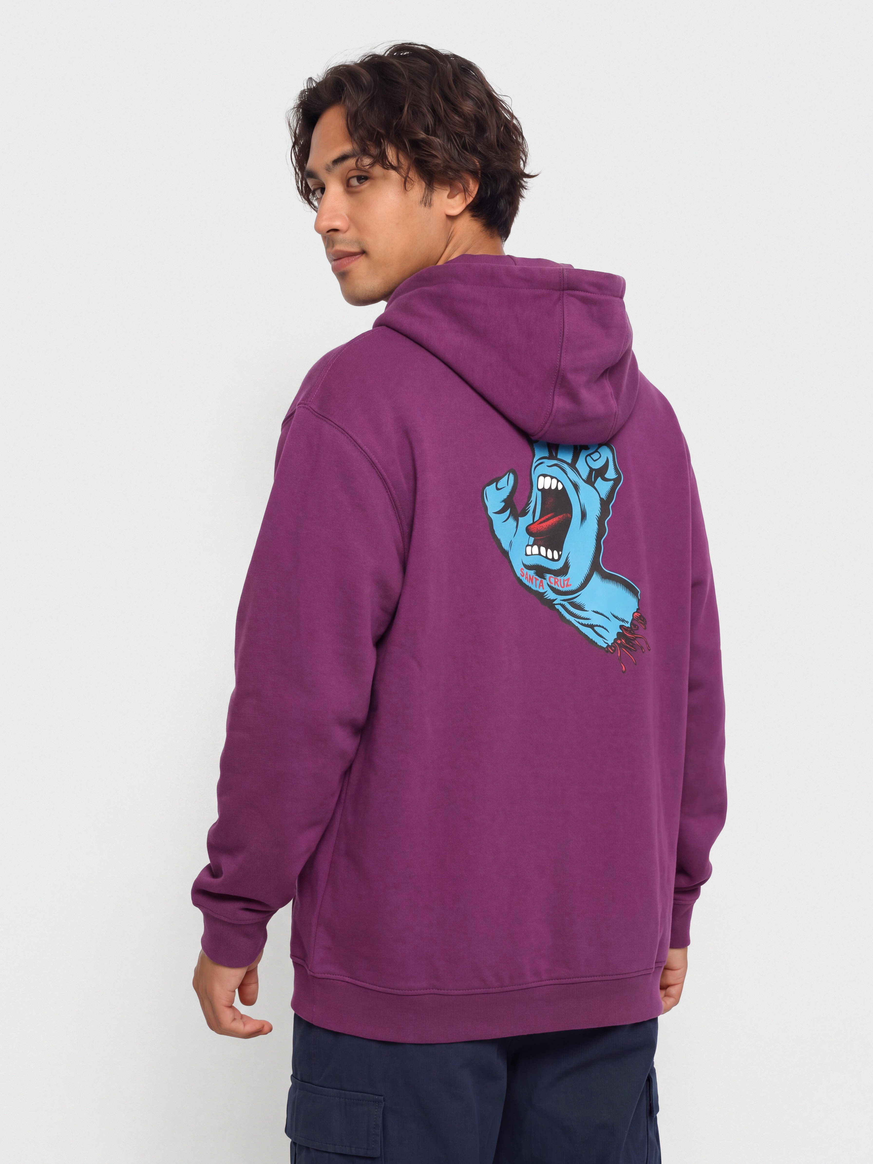 Bluza z kapturem Santa Cruz Screaming Hand Chest HD (fresh purple)