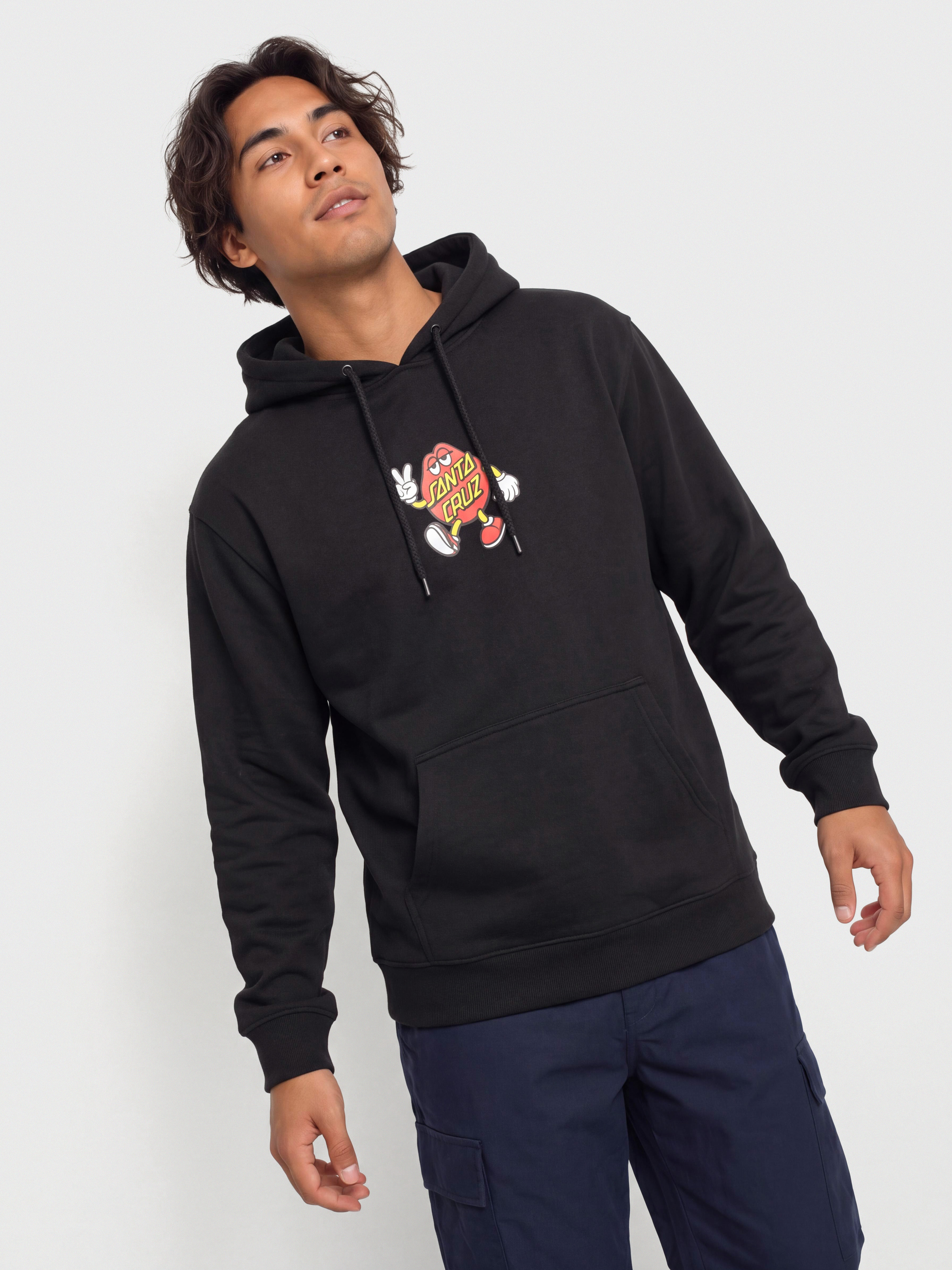 Bluza z kapturem Santa Cruz Dot Guy Front HD (black)