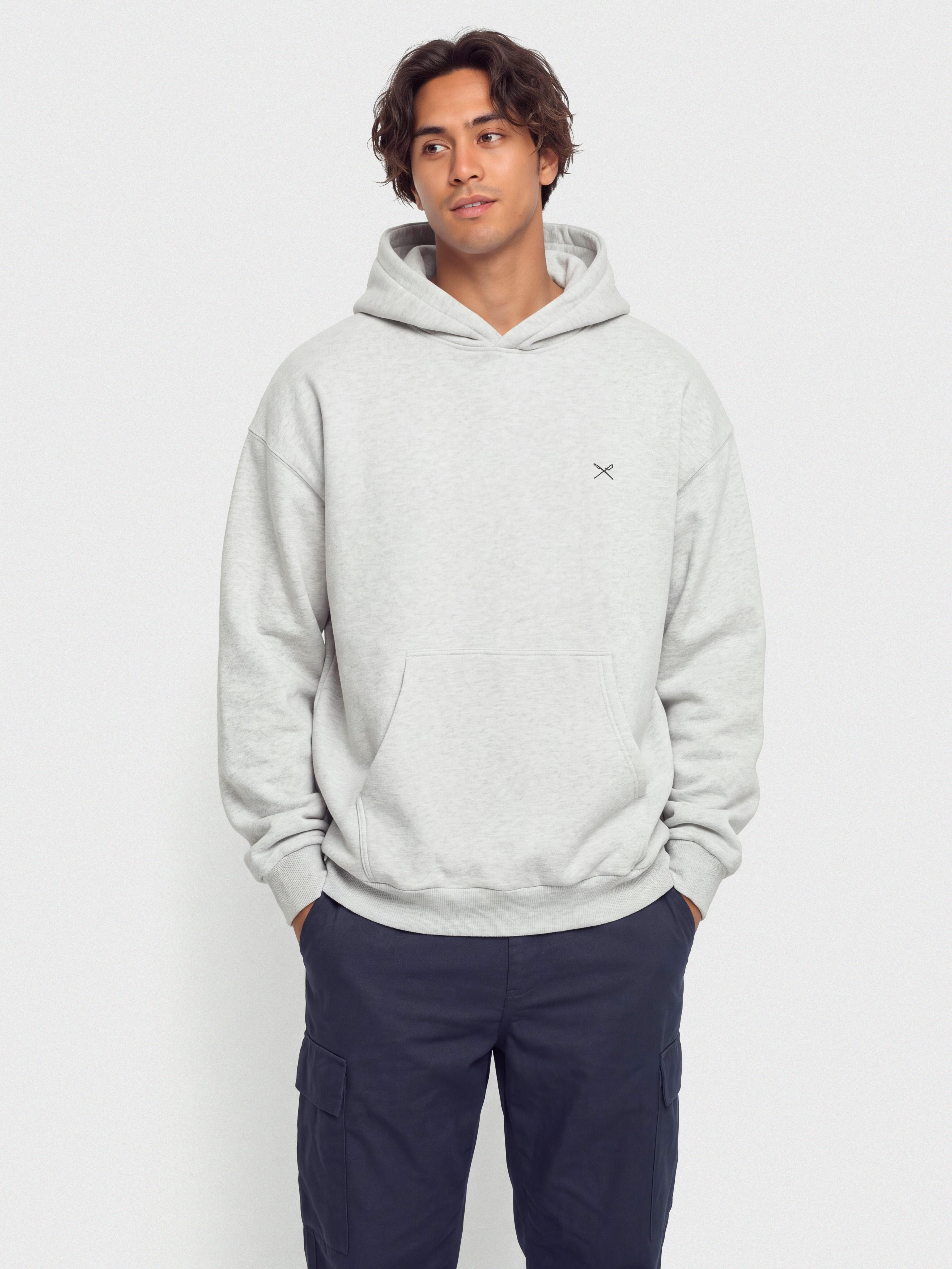 Bluza z kapturem Iriedaily Flagloose HD (grey-mel.)