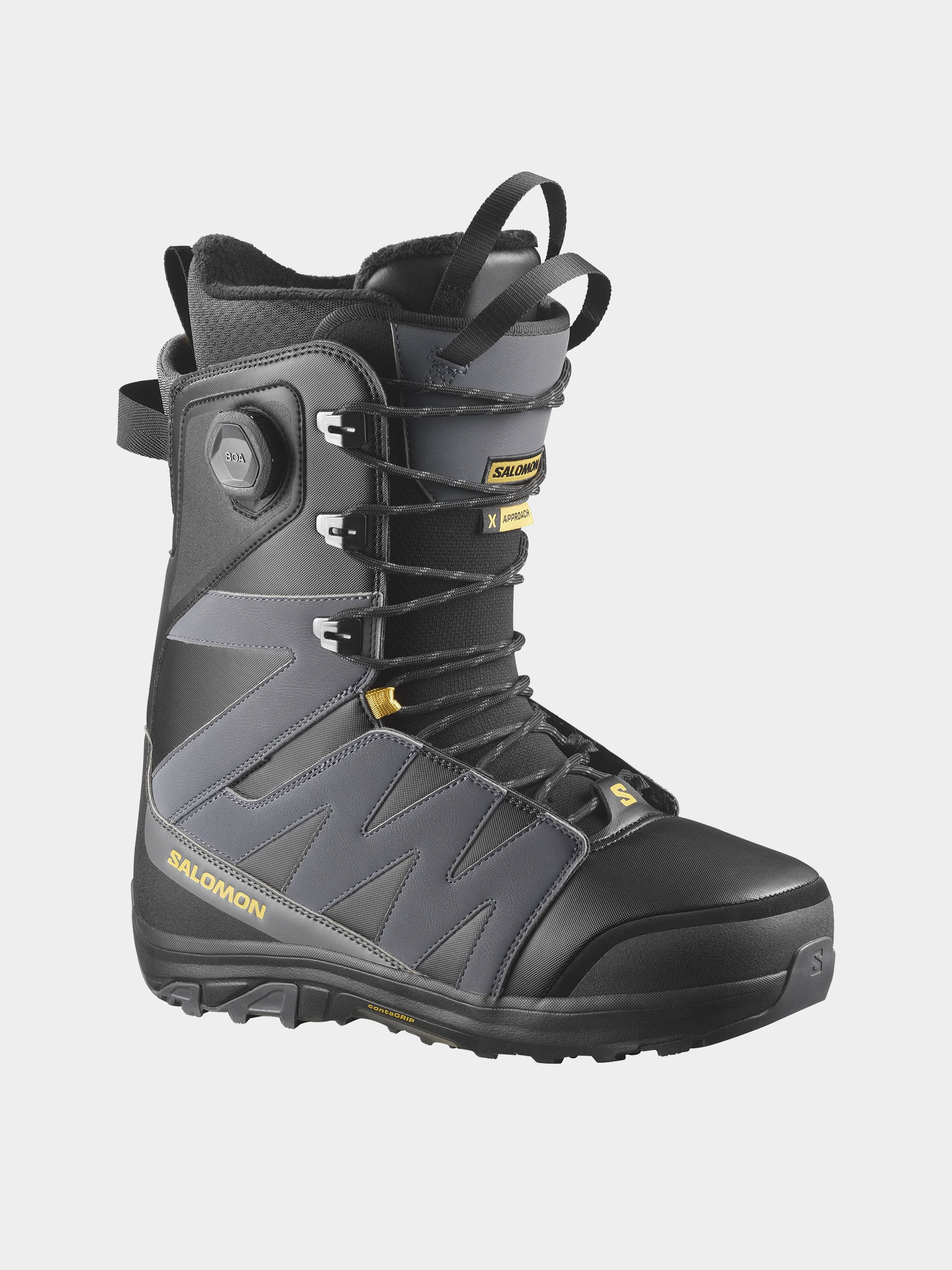 Buty snowboardowe Salomon X Approach Lace Sj Boa (black/asphalt)