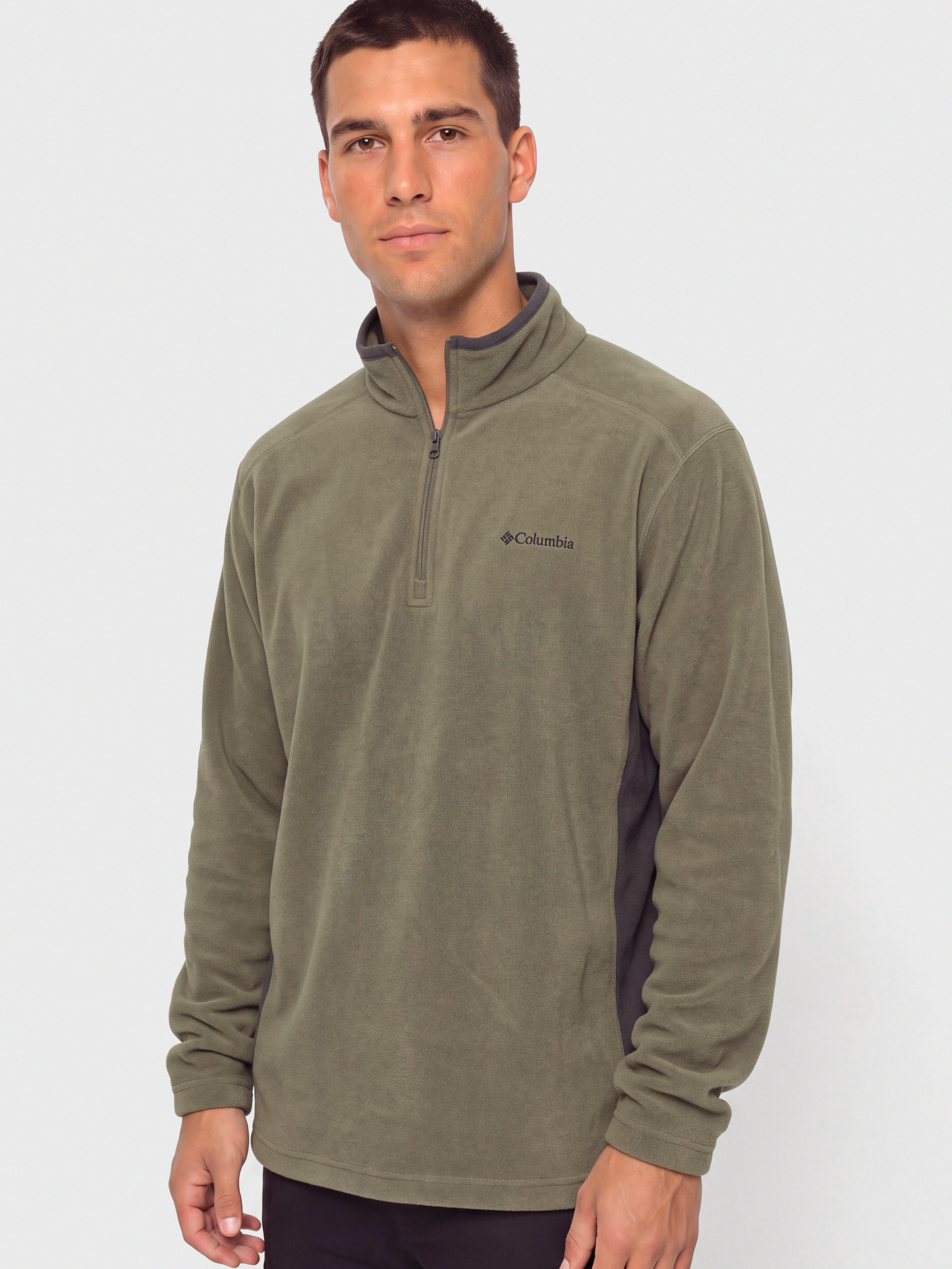 Polar Columbia Klamath Range II Half Zip (stone green/shark)