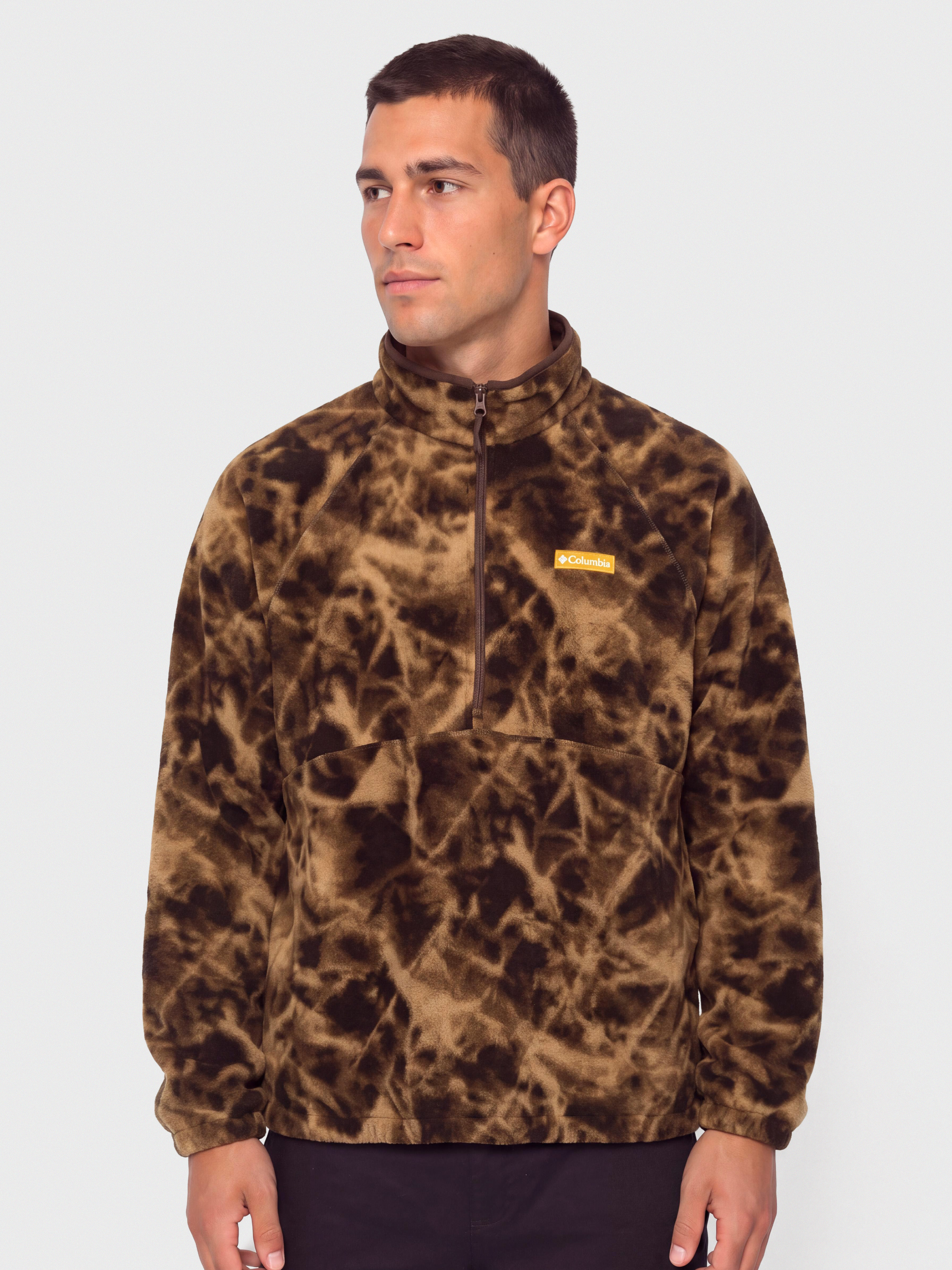 Polar Columbia Timber Crest MTR Printed Half Zip (tobacco/icypeaks)