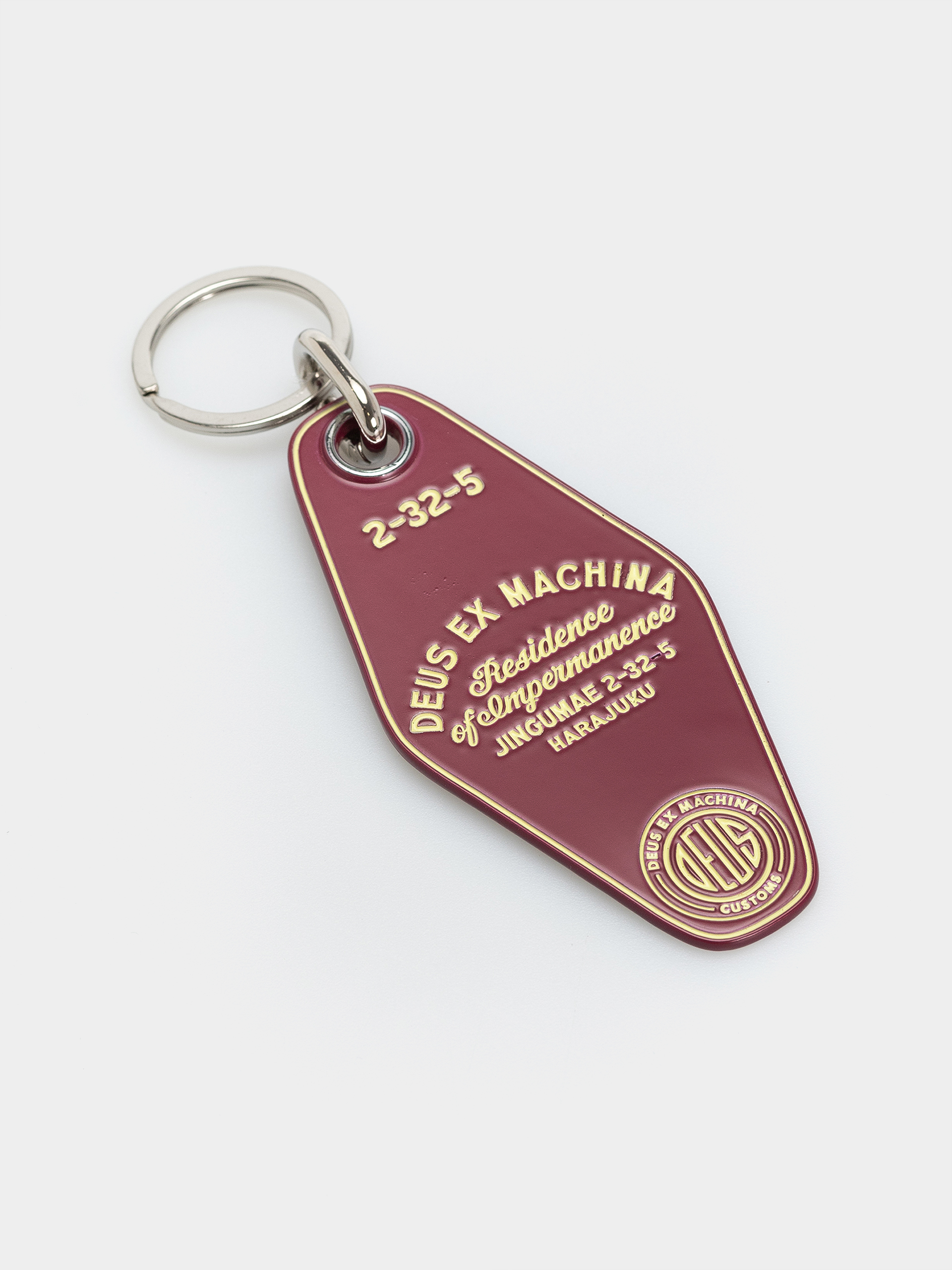 Brelok Deus Ex Machina Harajuku Key Tag (burgundy)