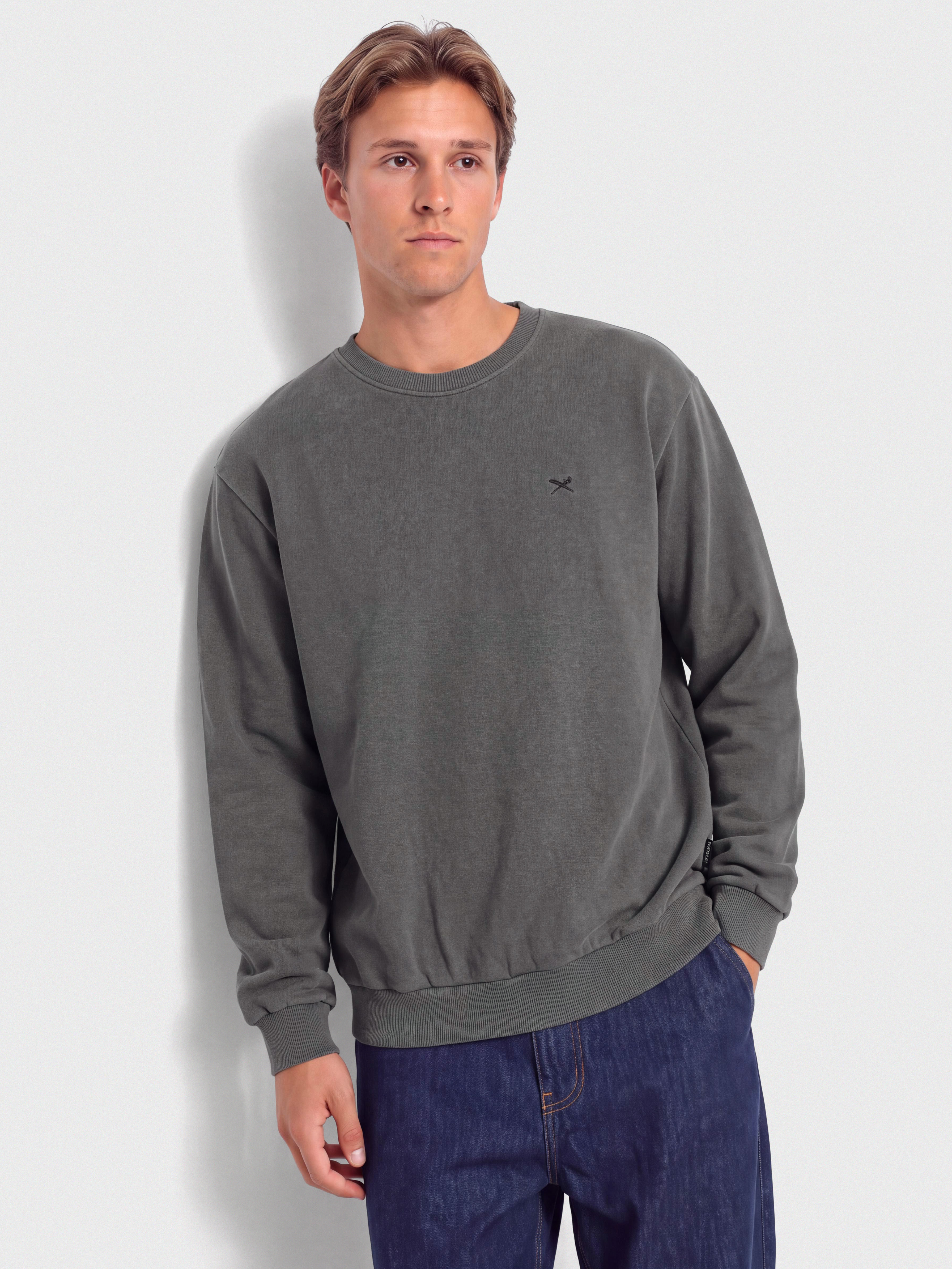Bluza Iriedaily Vintage Dye Crewneck (off black)