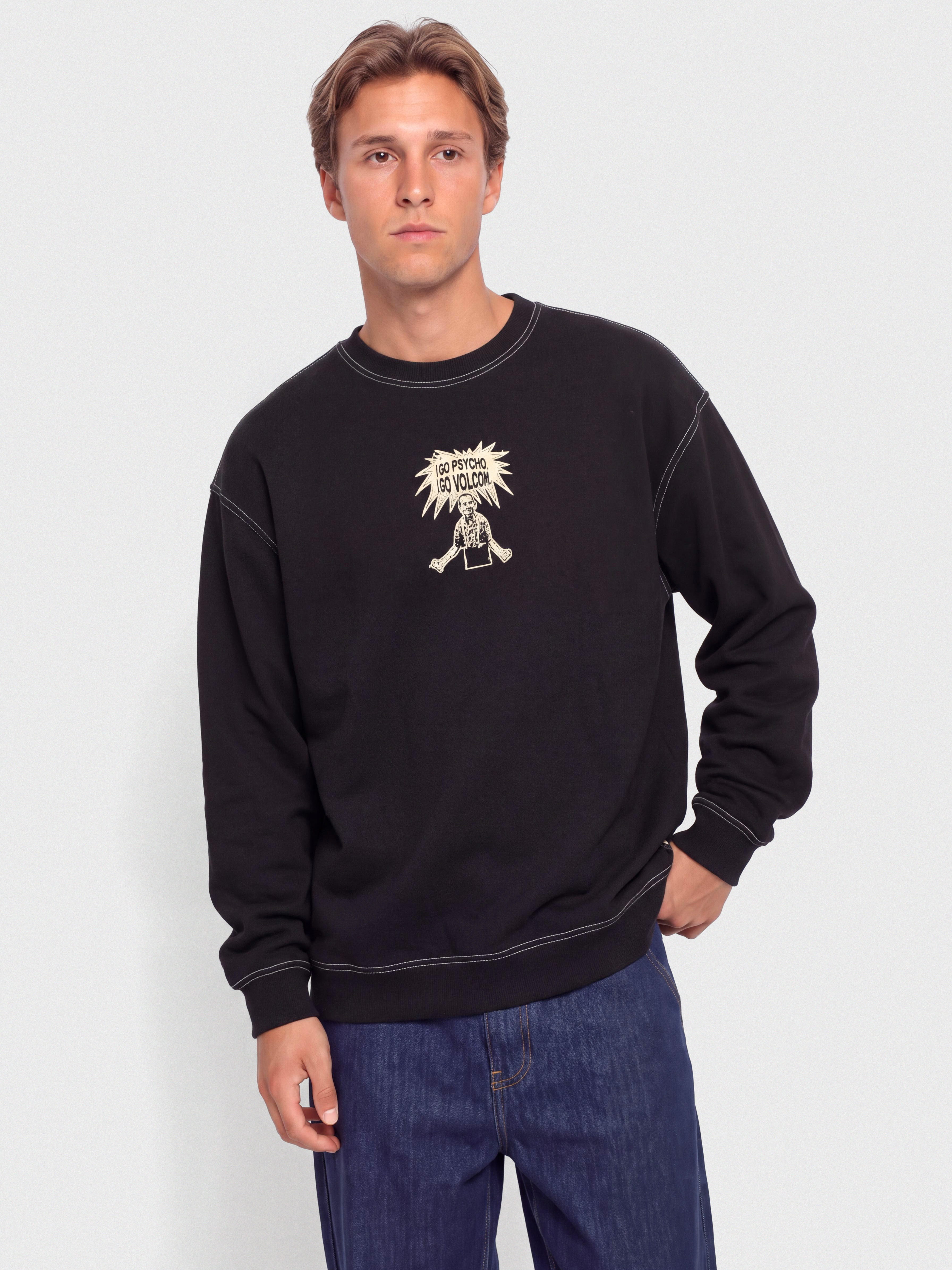 Bluza Volcom I Go Psycho (black)