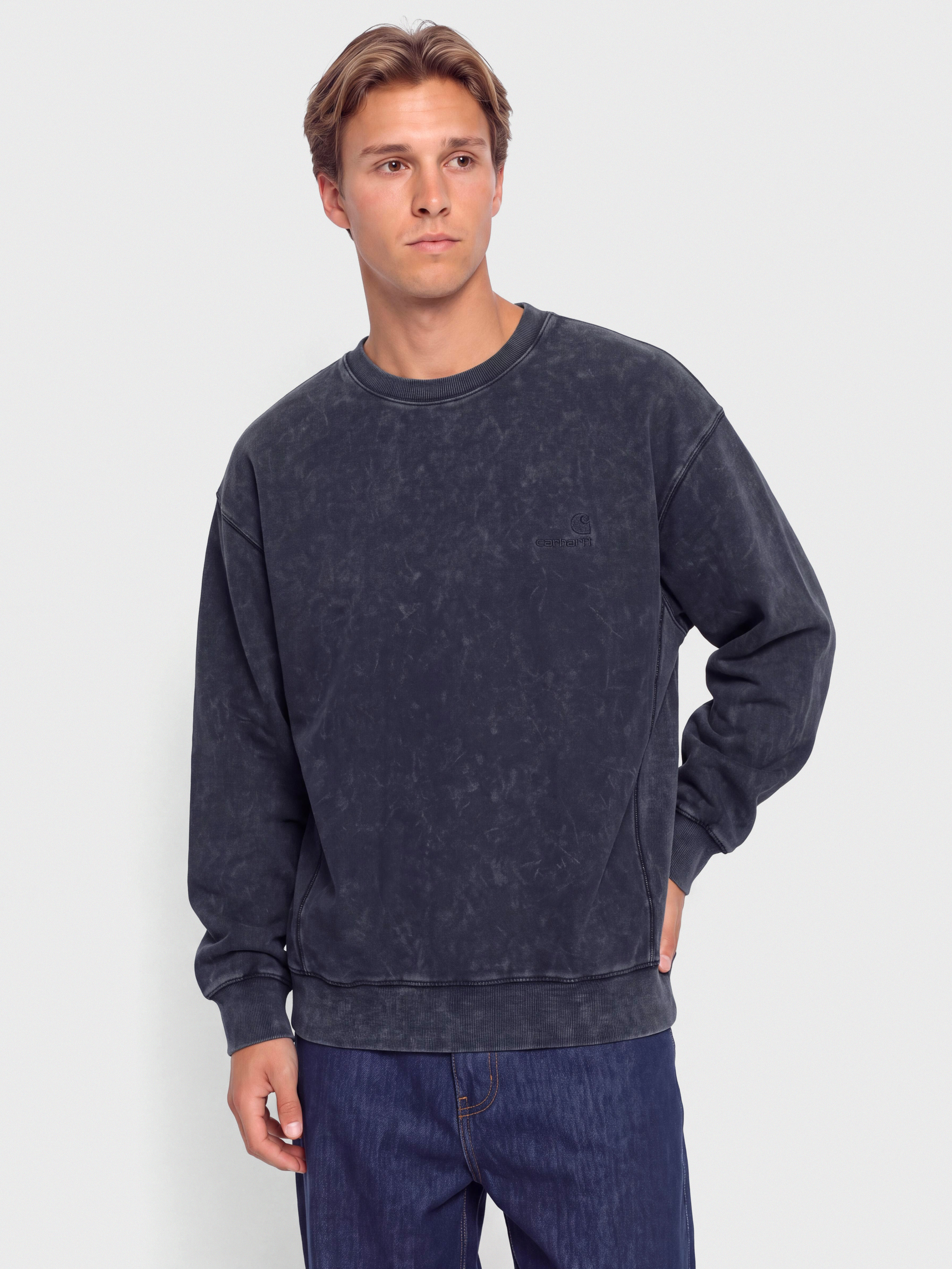 Bluza Carhartt WIP Lambert (dark navy/moon wash)