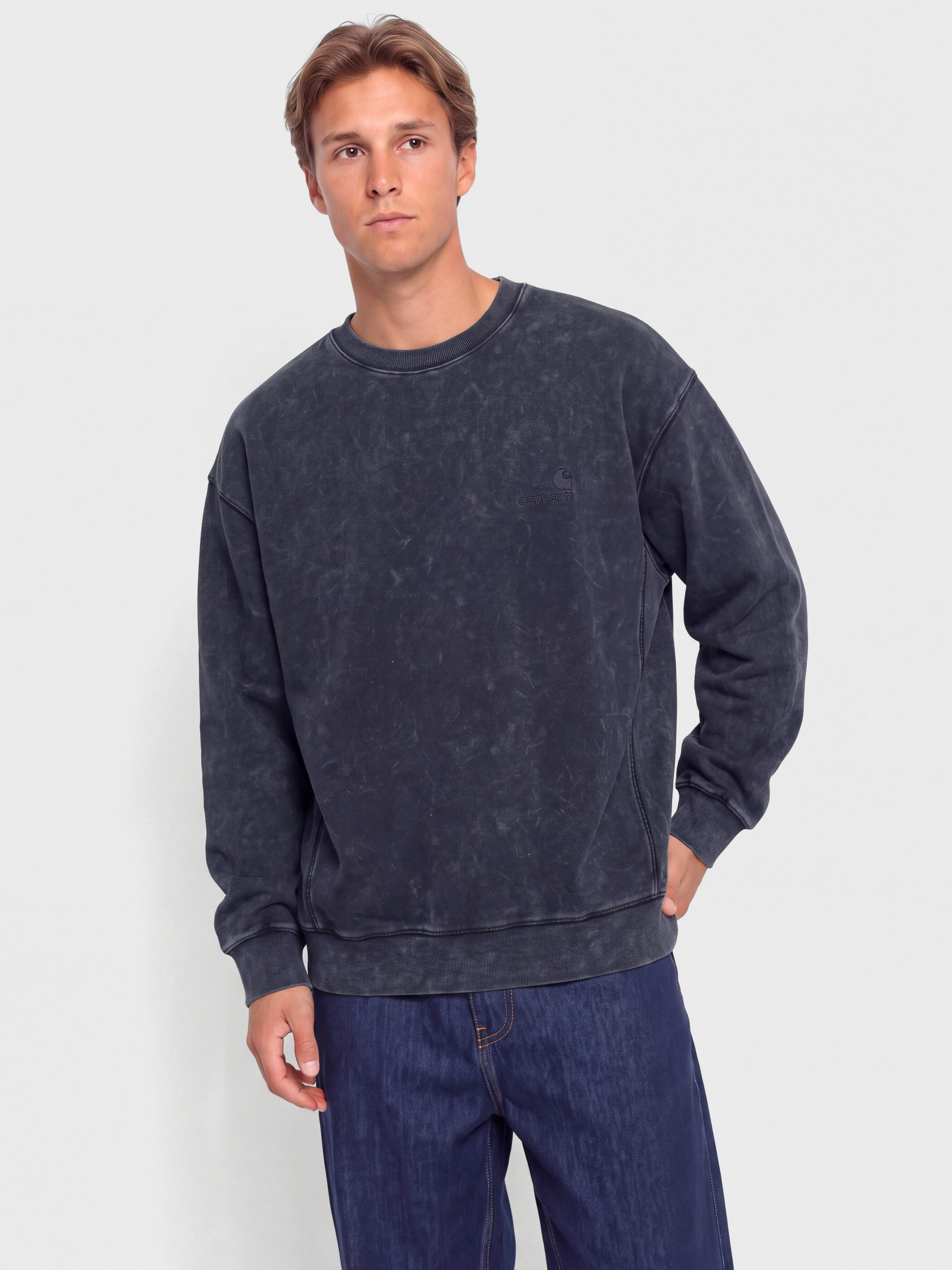 Bluza Carhartt WIP Lambert (dark navy/moon wash)