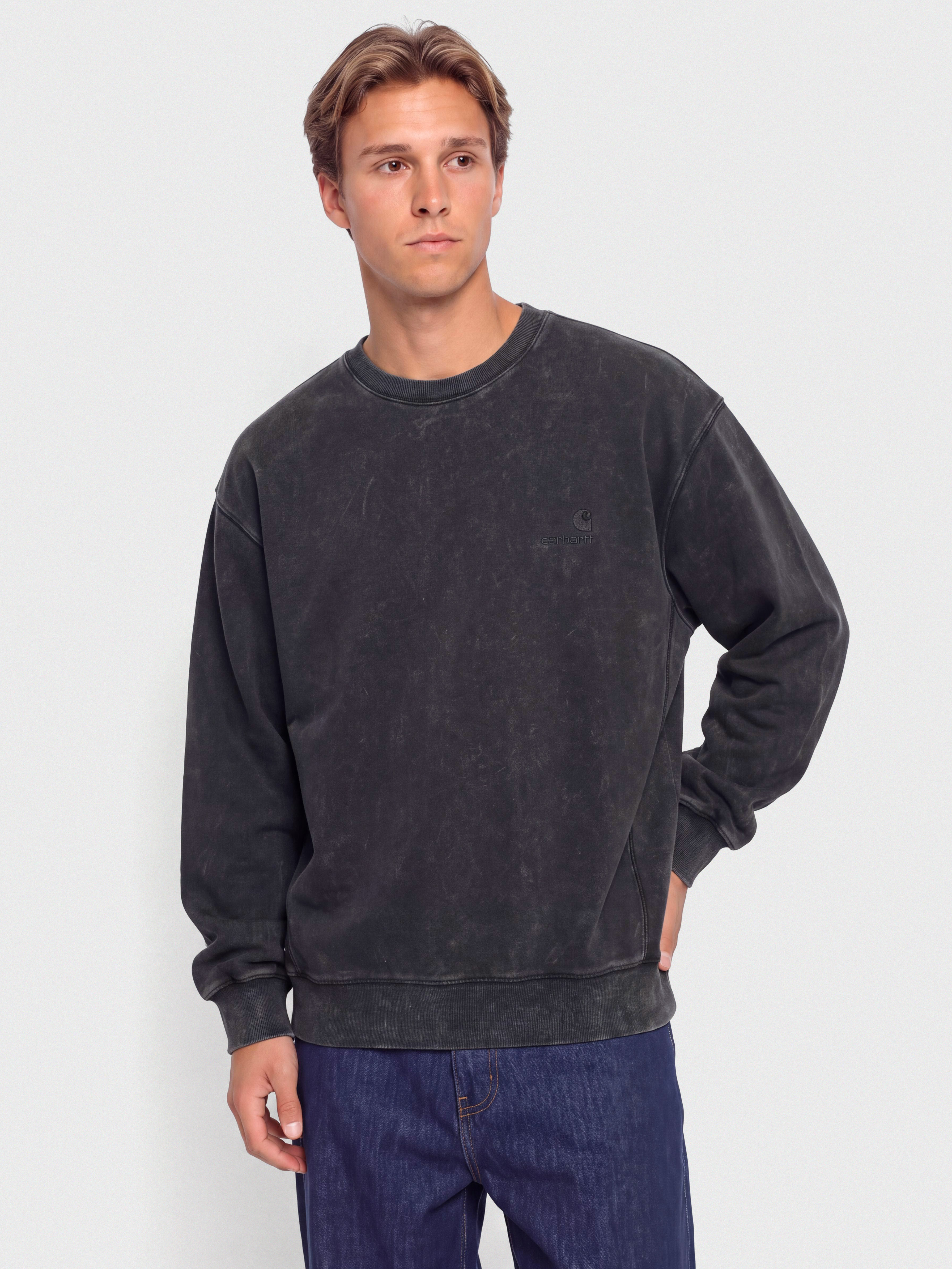 Bluza Carhartt WIP Lambert (black/moon wash)