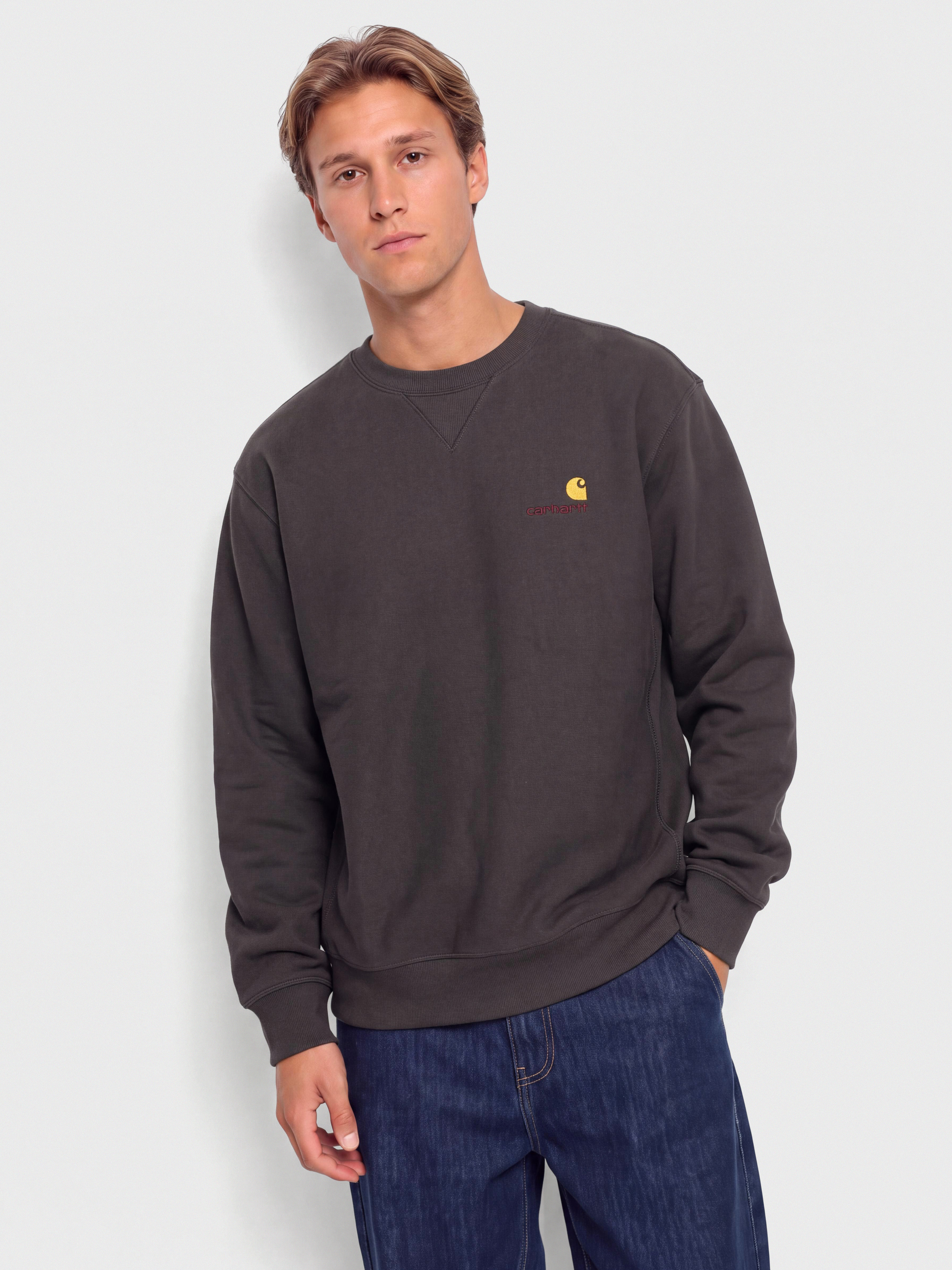 Bluza Carhartt WIP American Script (graphite)