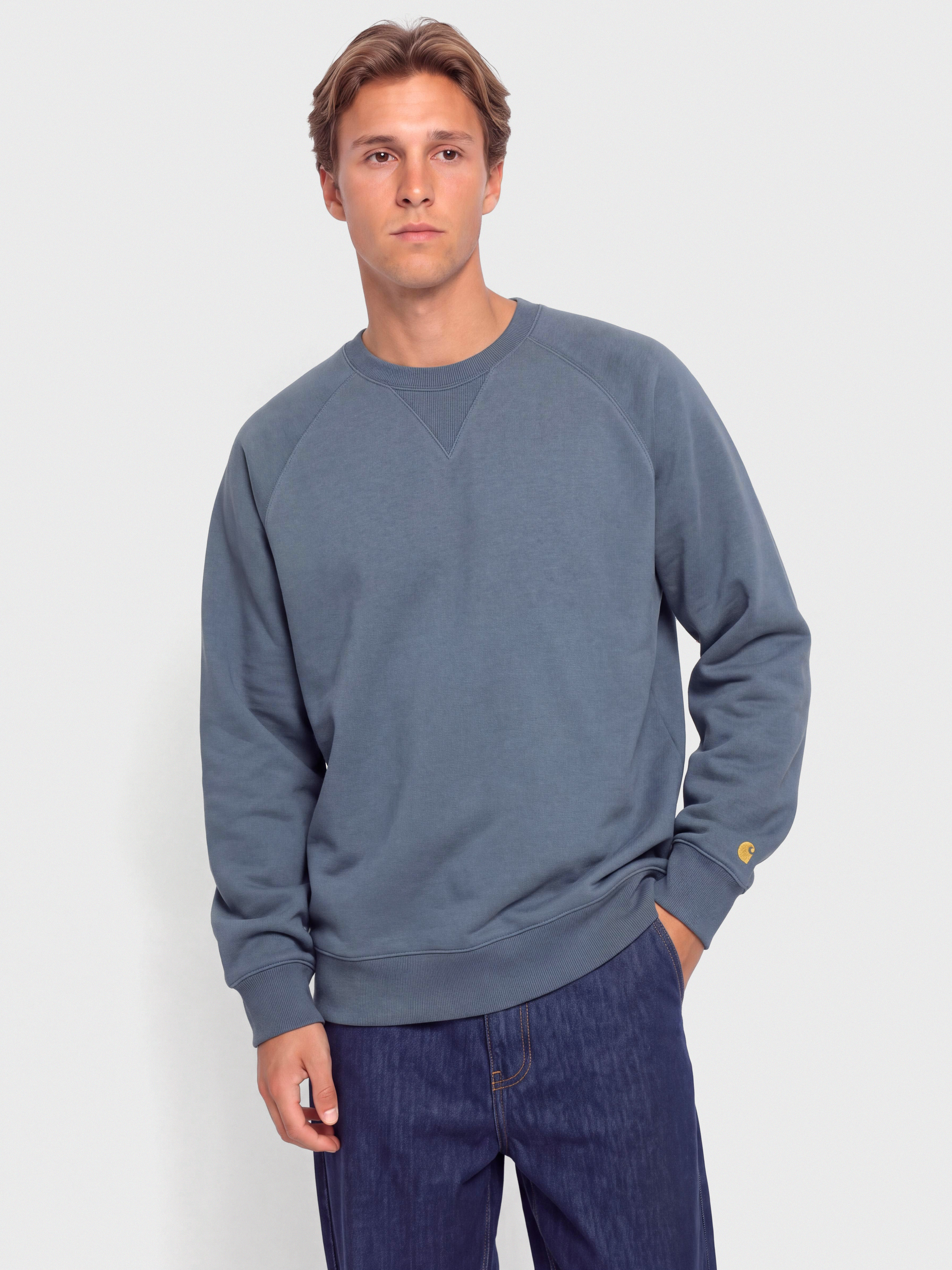 Bluza Carhartt WIP Chase (icesheet/gold)