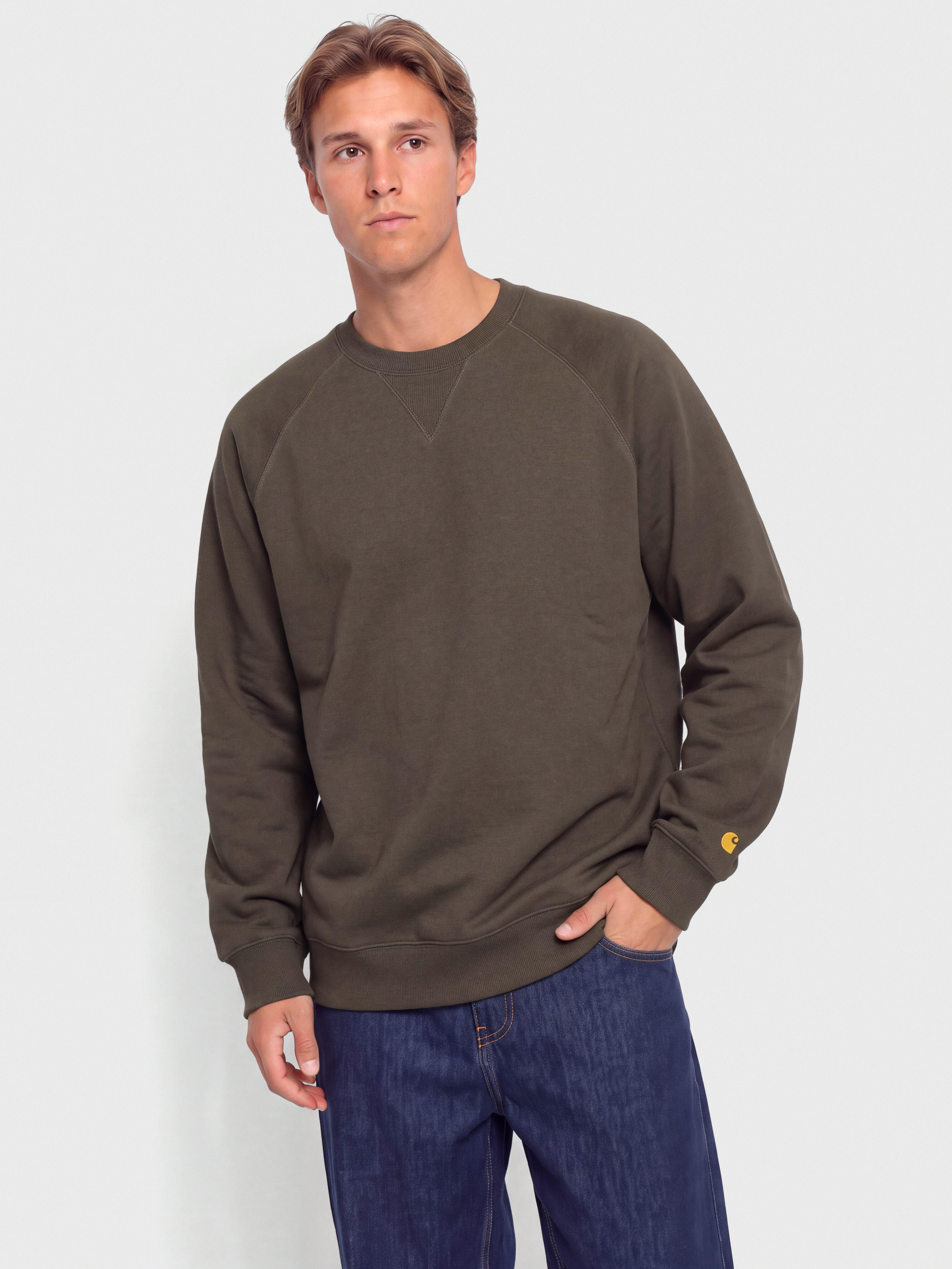 Bluza Carhartt WIP Chase (shungite/gold)