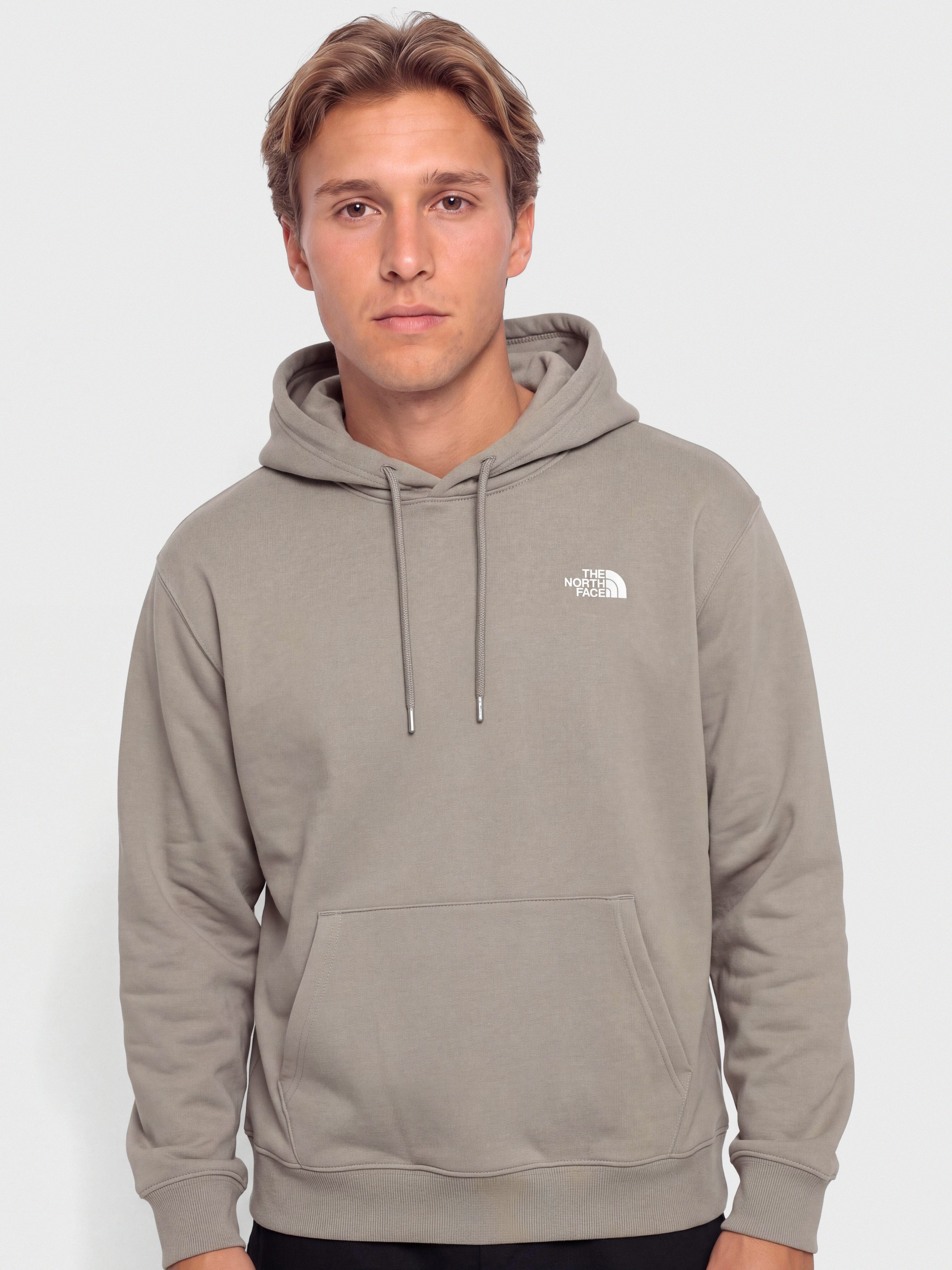 Bluza z kapturem The North Face Essential Terry Simple Dome Relaxed (stone slab)