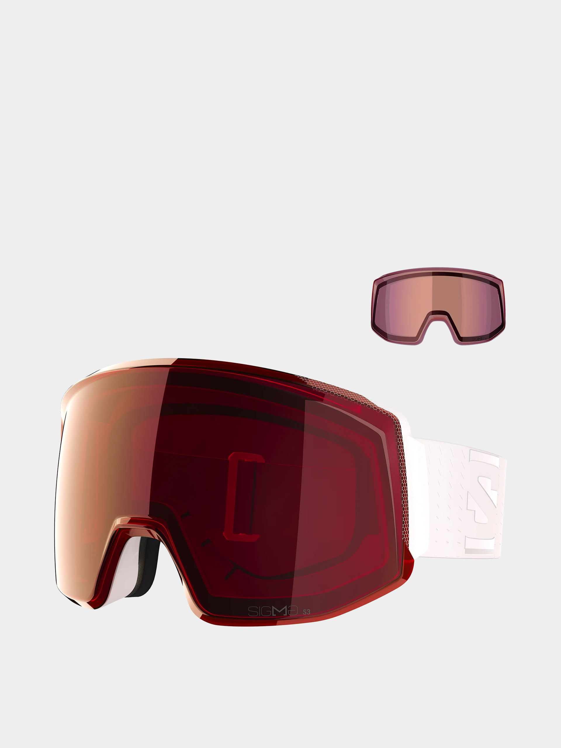 Gogle Salomon Skarn Prime Sigma + Lens (white)