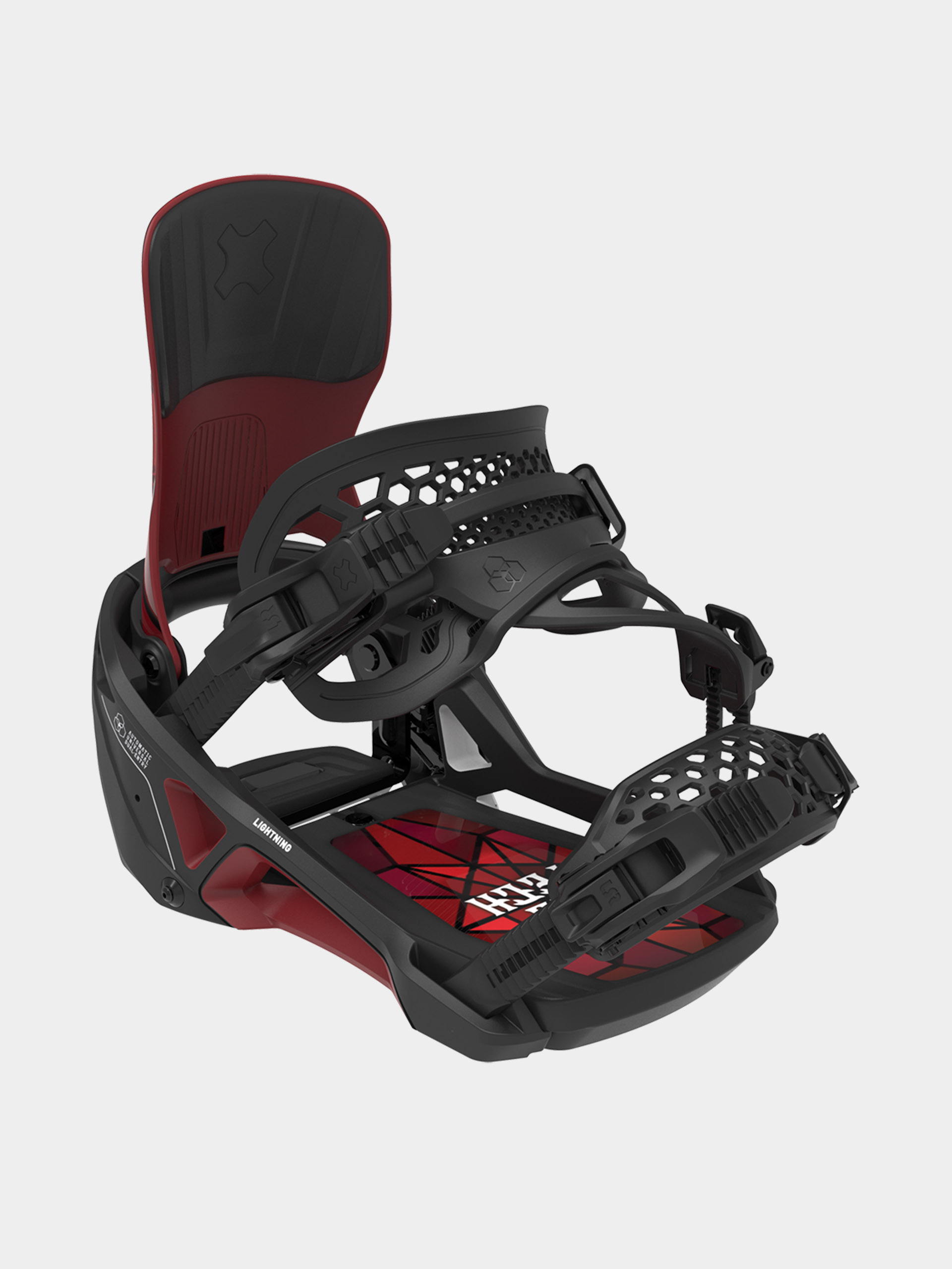 Męskie Wiązania snowboardowe Bent Metal Lightning Supermatic (black/red)