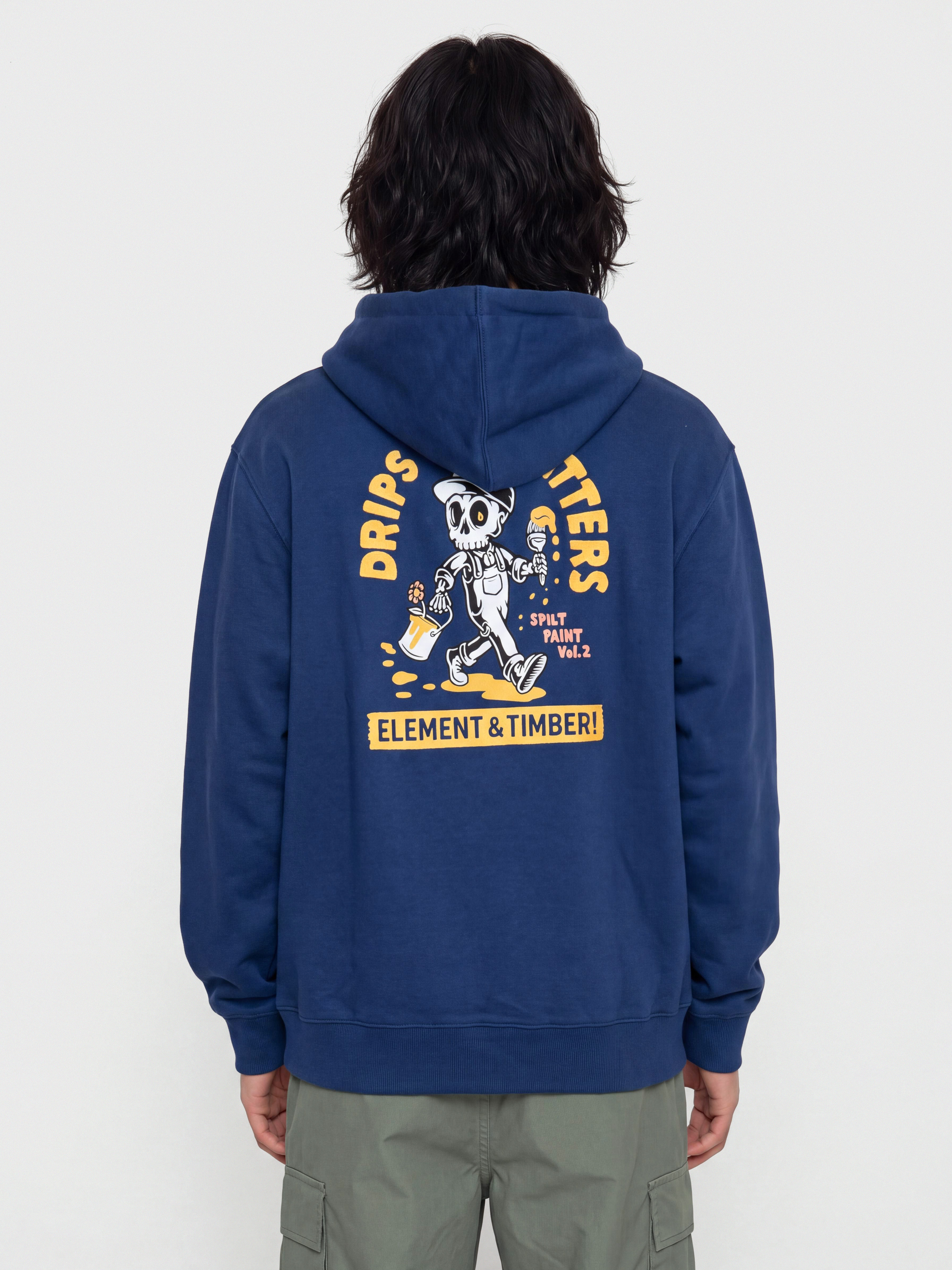 Bluza z kapturem Element Timber Drips HD (bellweather blue)