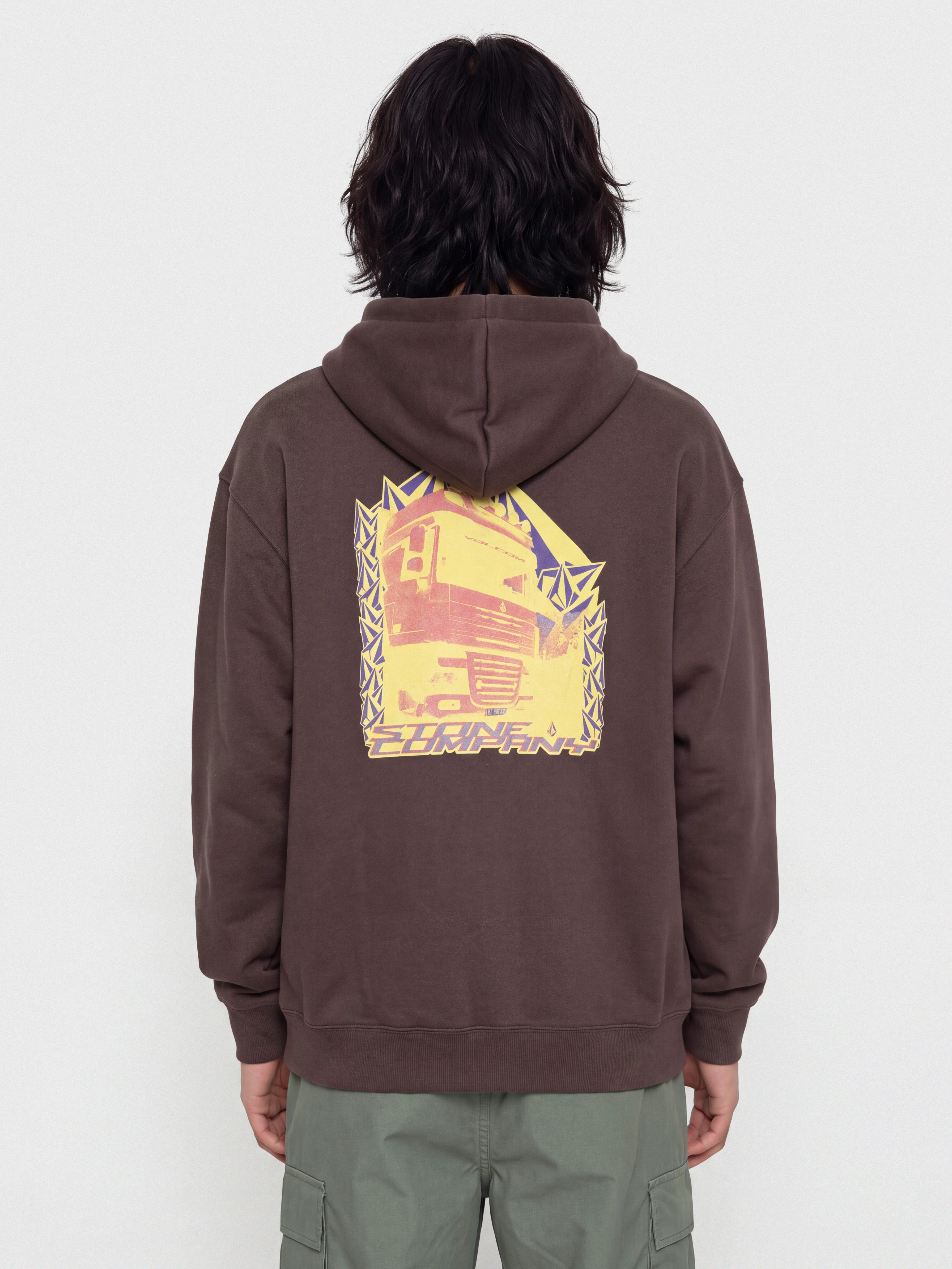 Bluza z kapturem Volcom Stone Convoyer HD (raisin)