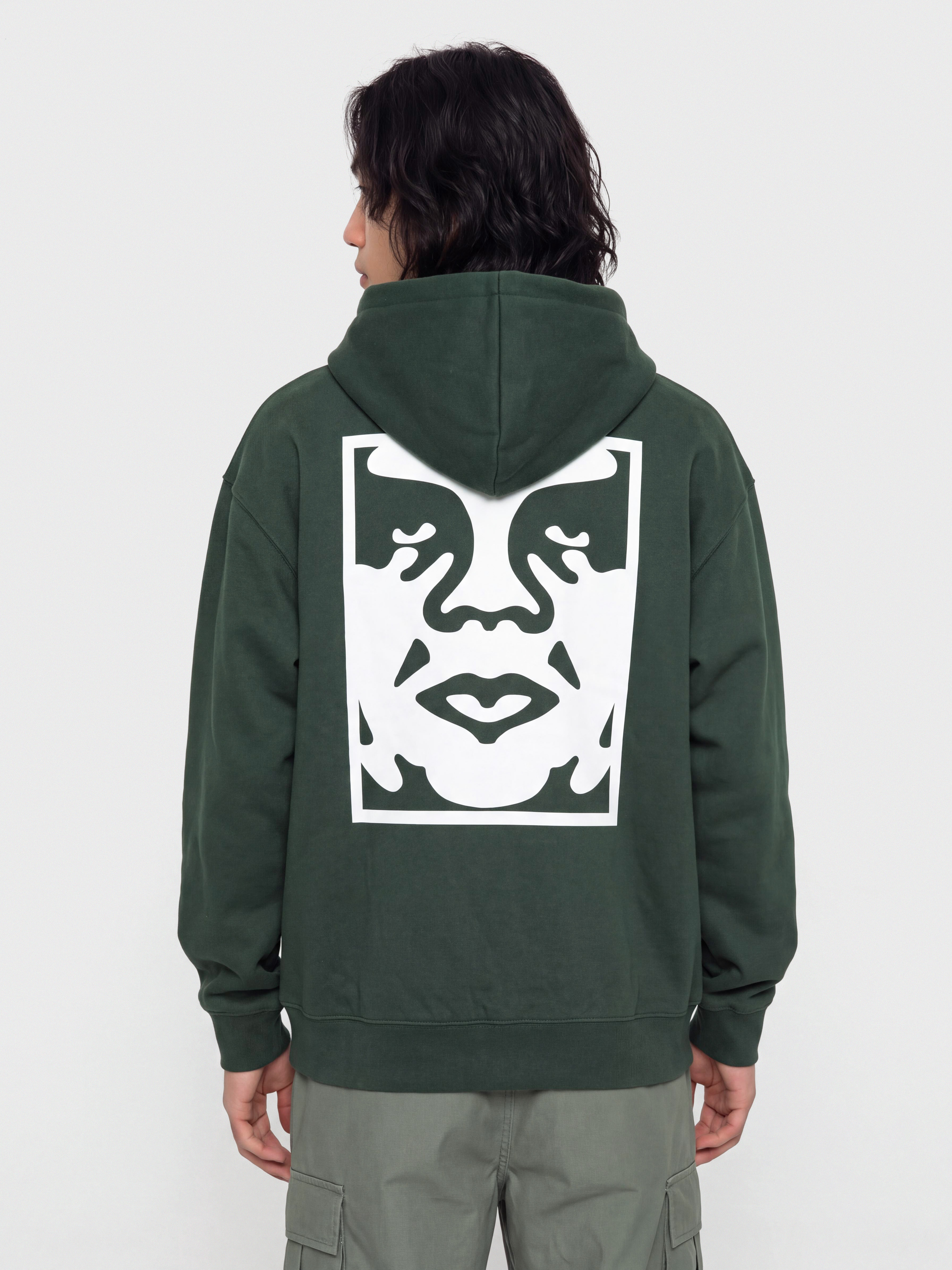 Bluza z kapturem OBEY Bold Icon Extra Heavy HD
