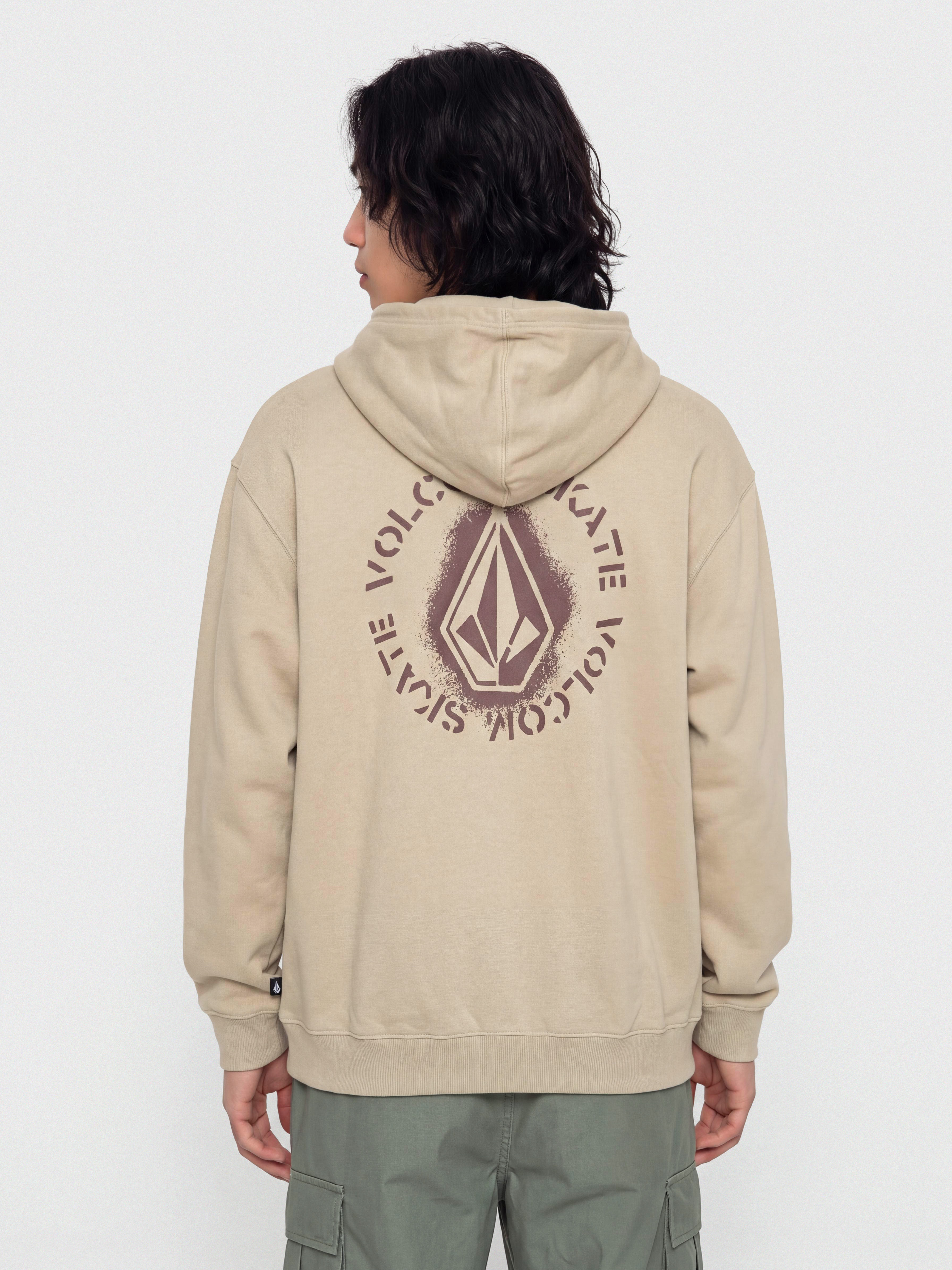 Bluza z kapturem Volcom Skidder HD (light khaki)
