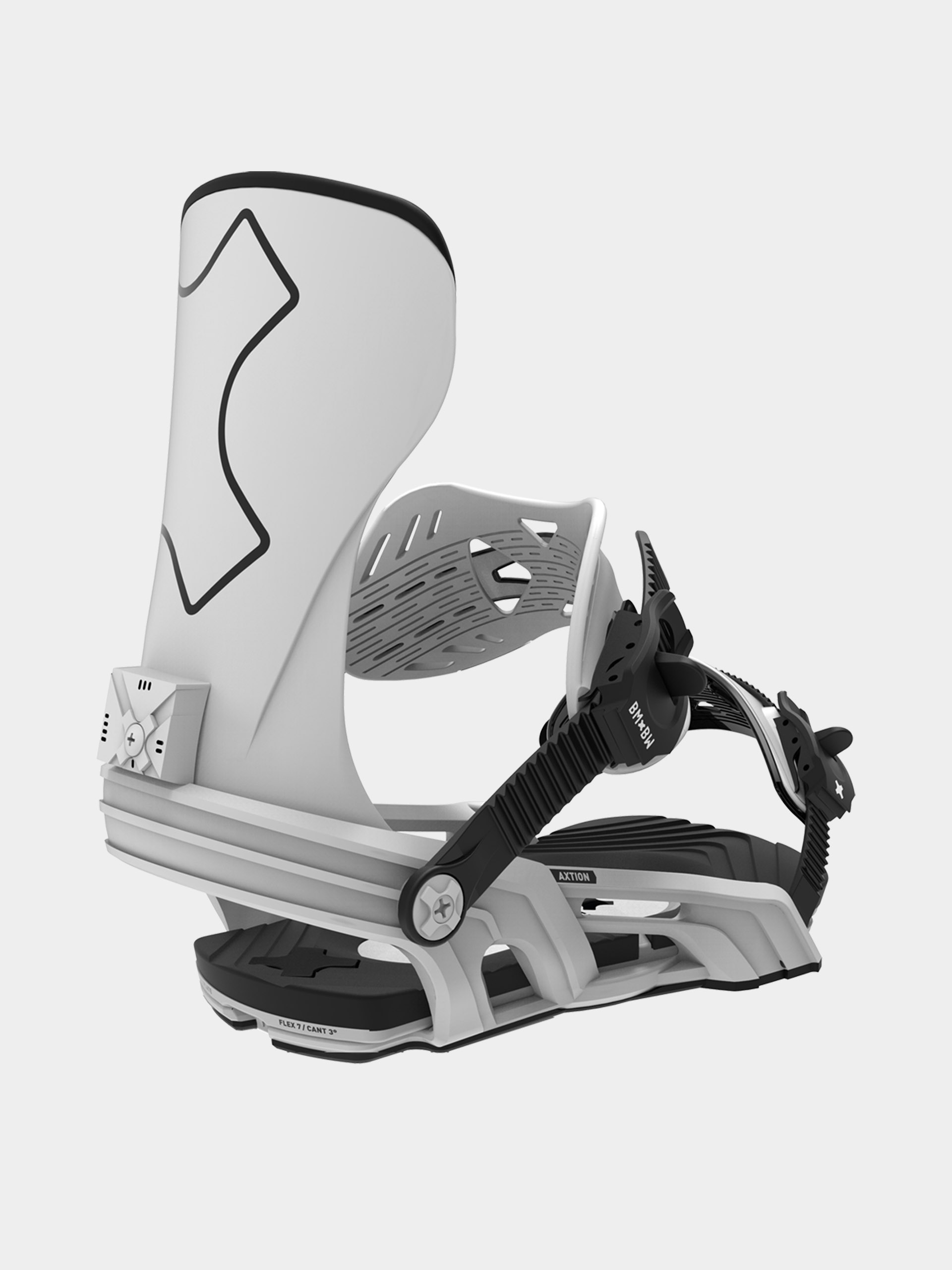 Wiu0105zania snowboardowe Bent Metal Axtion (white)