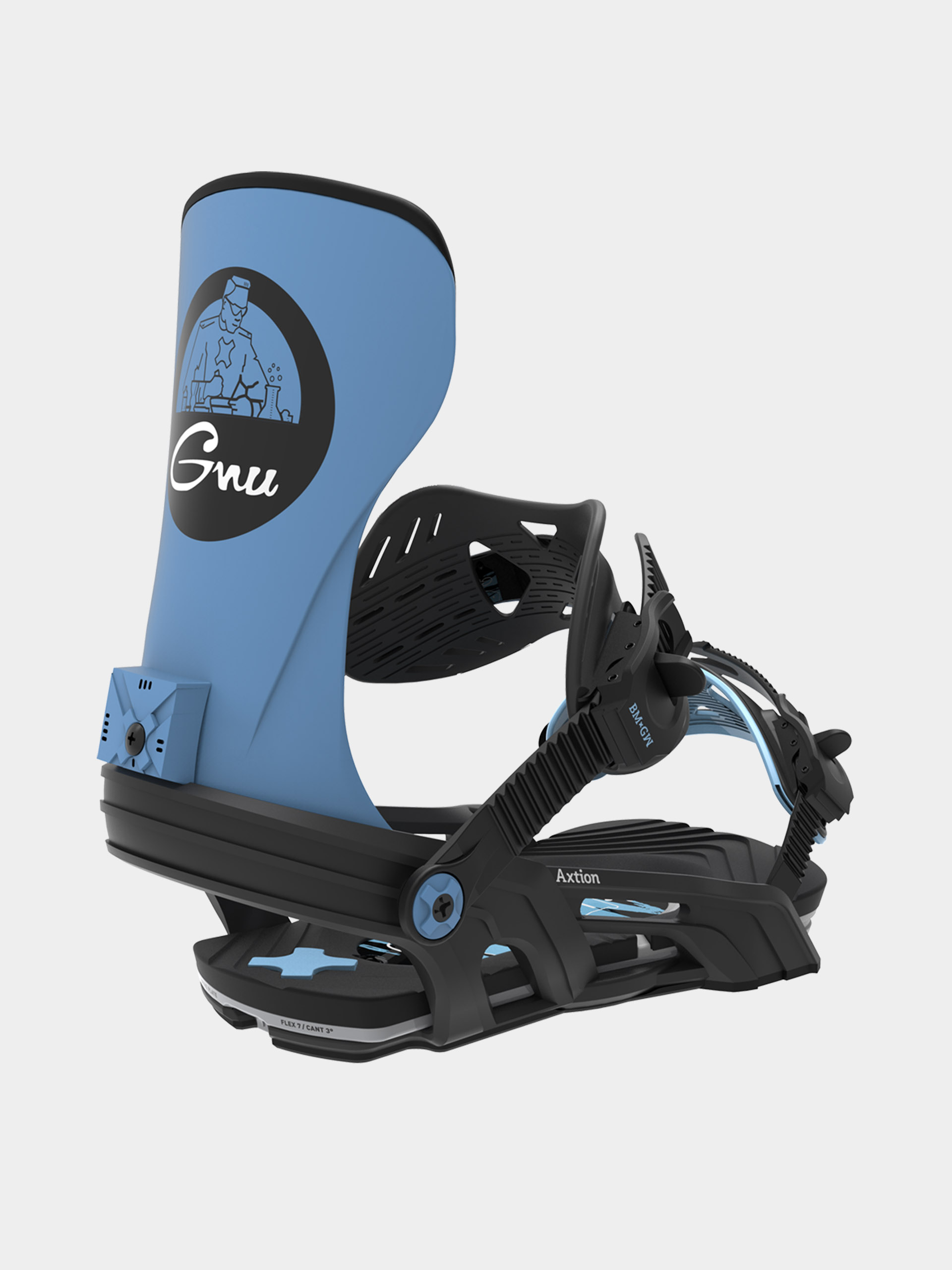 Męskie Wiązania snowboardowe Bent Metal Axtion (black/blue)