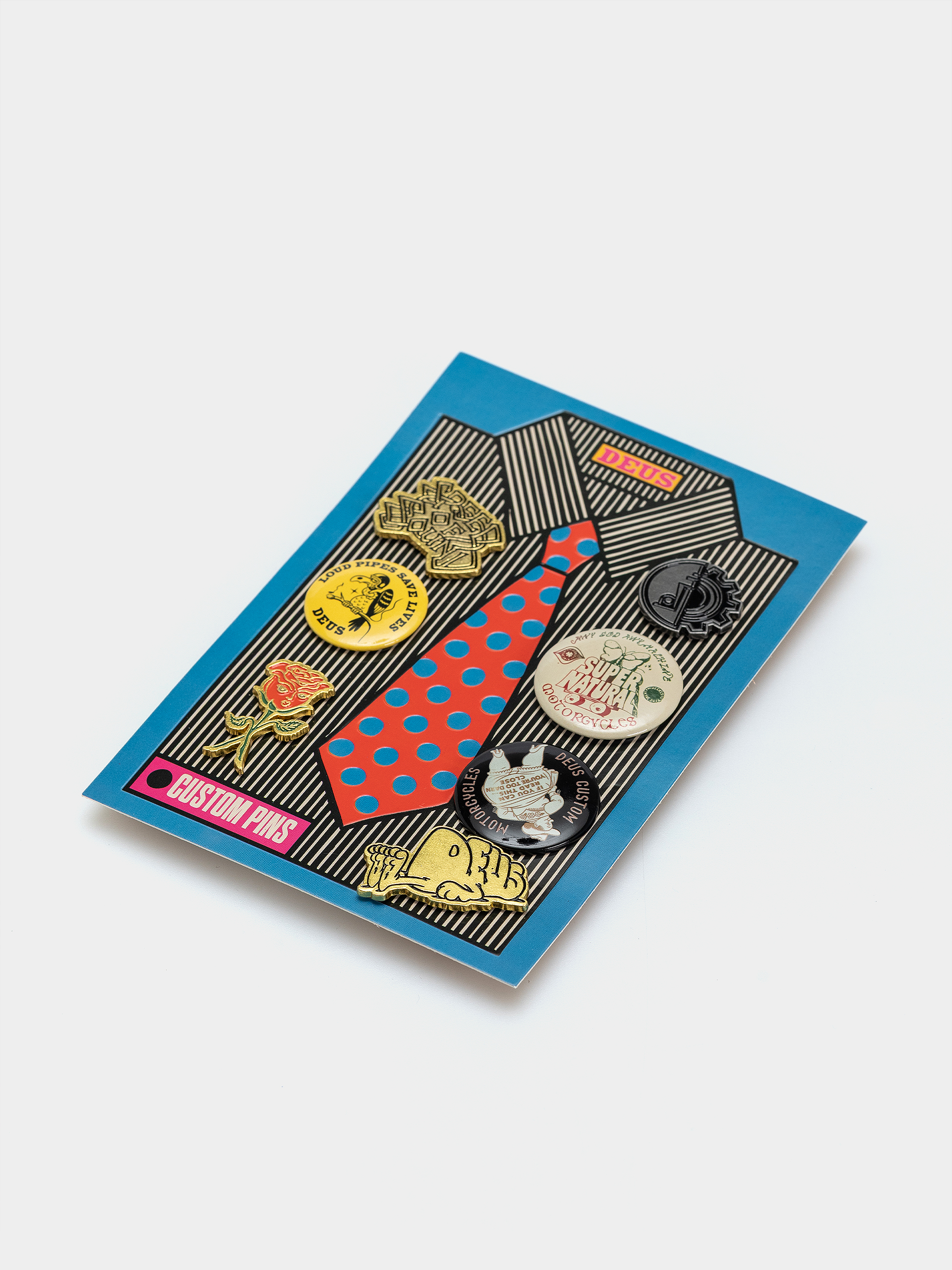 Zestaw przypinek Deus Ex Machina Records Pins (multi)