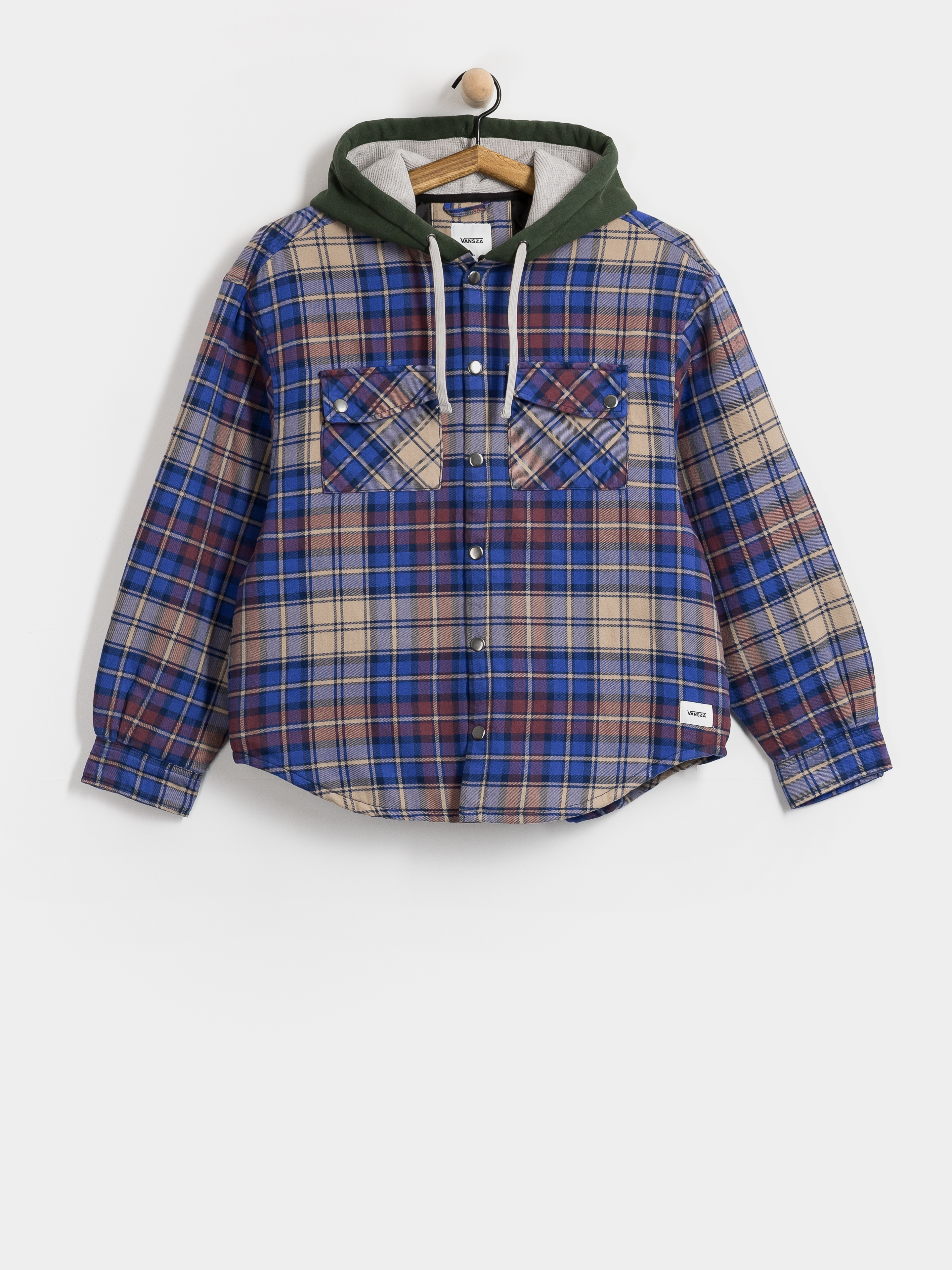 Kurtka Vans Vansza Flannel Hoodie Wmn (deep indigo)