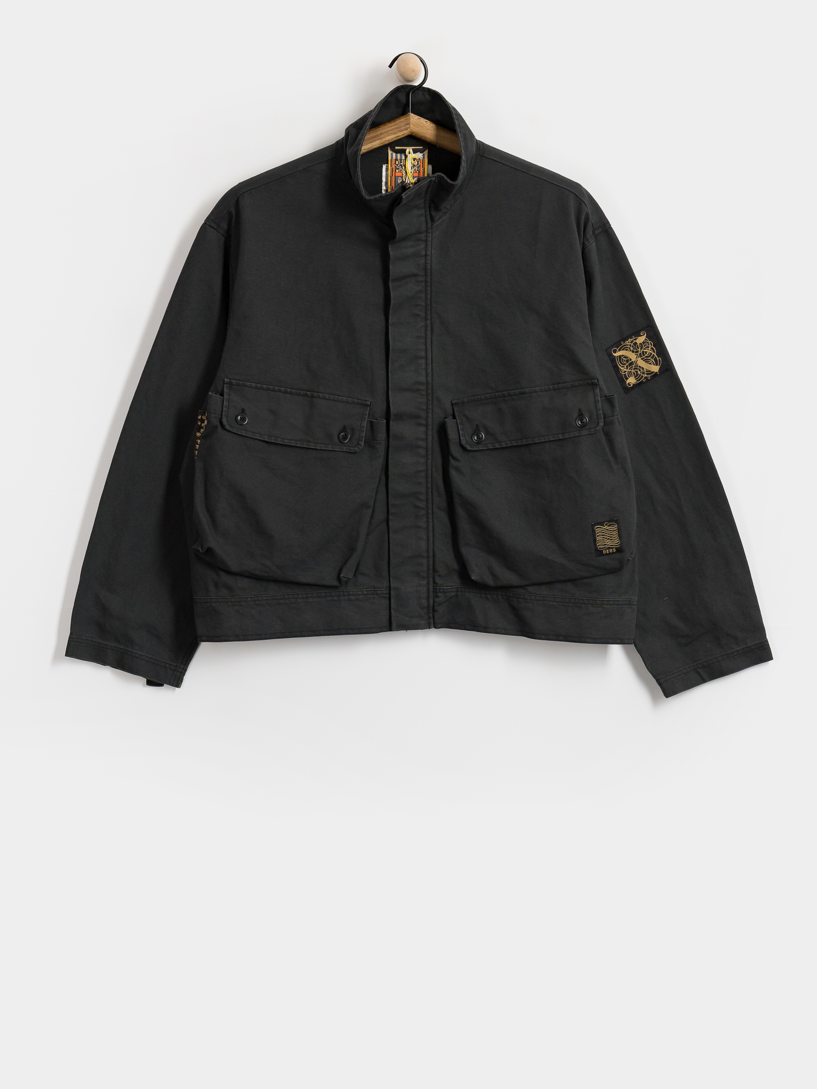 Kurtka Deus Ex Machina Common State (overdyed anthracite grey)