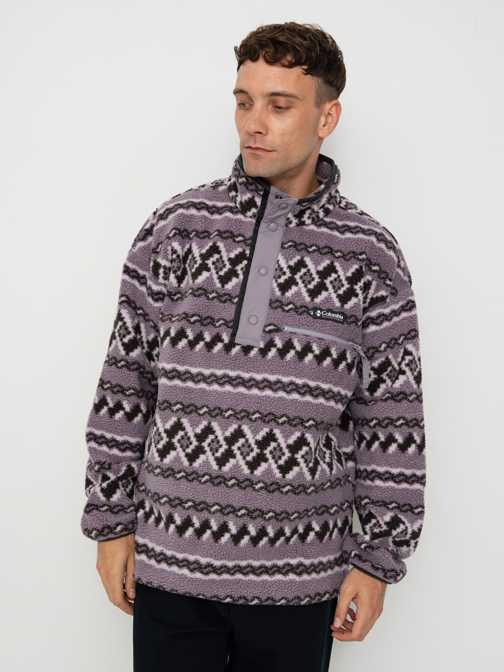 Polar Columbia Helvetia II Printed Half Snap