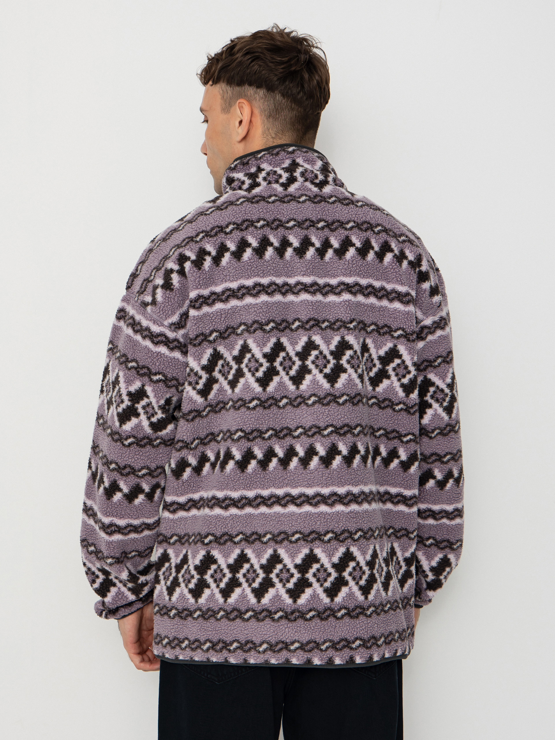 Męski Polar Columbia Helvetia II Printed Half Snap (shale purple knitknot)