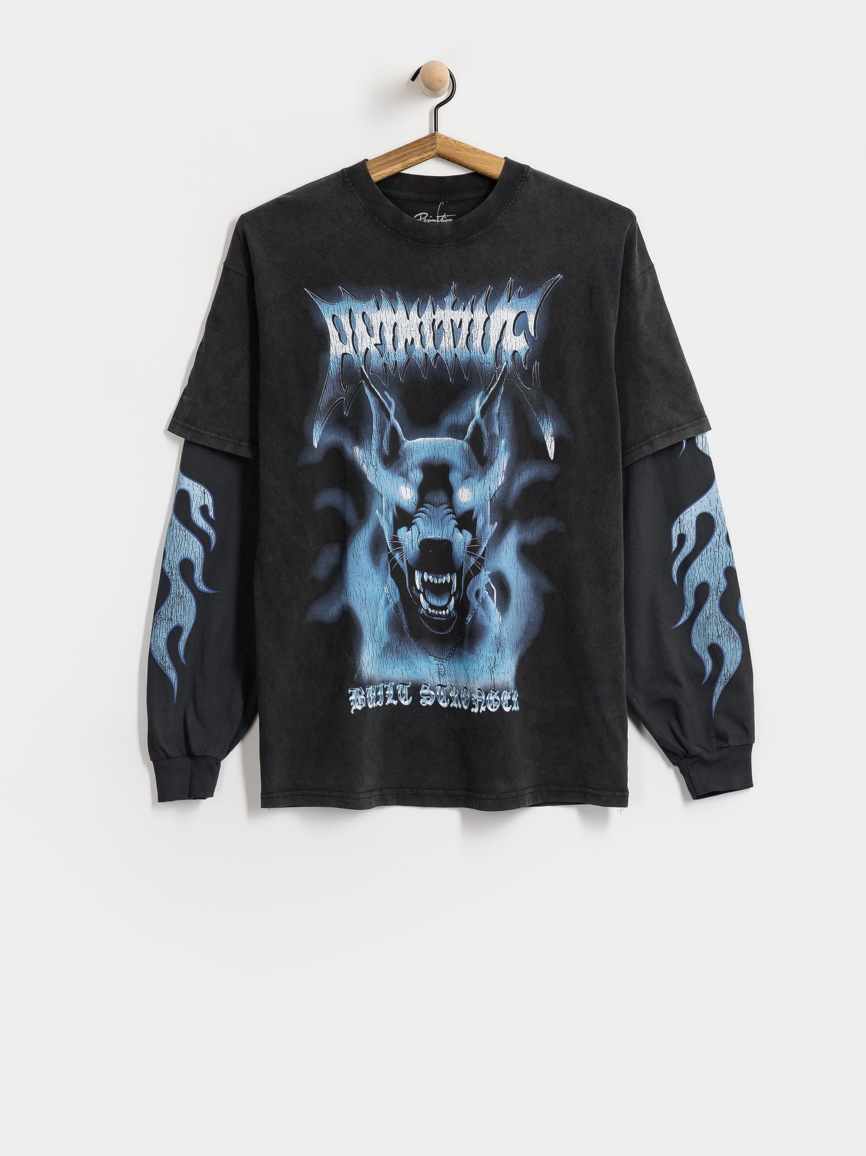 Longsleeve Primitive Defender Two Fer (black)