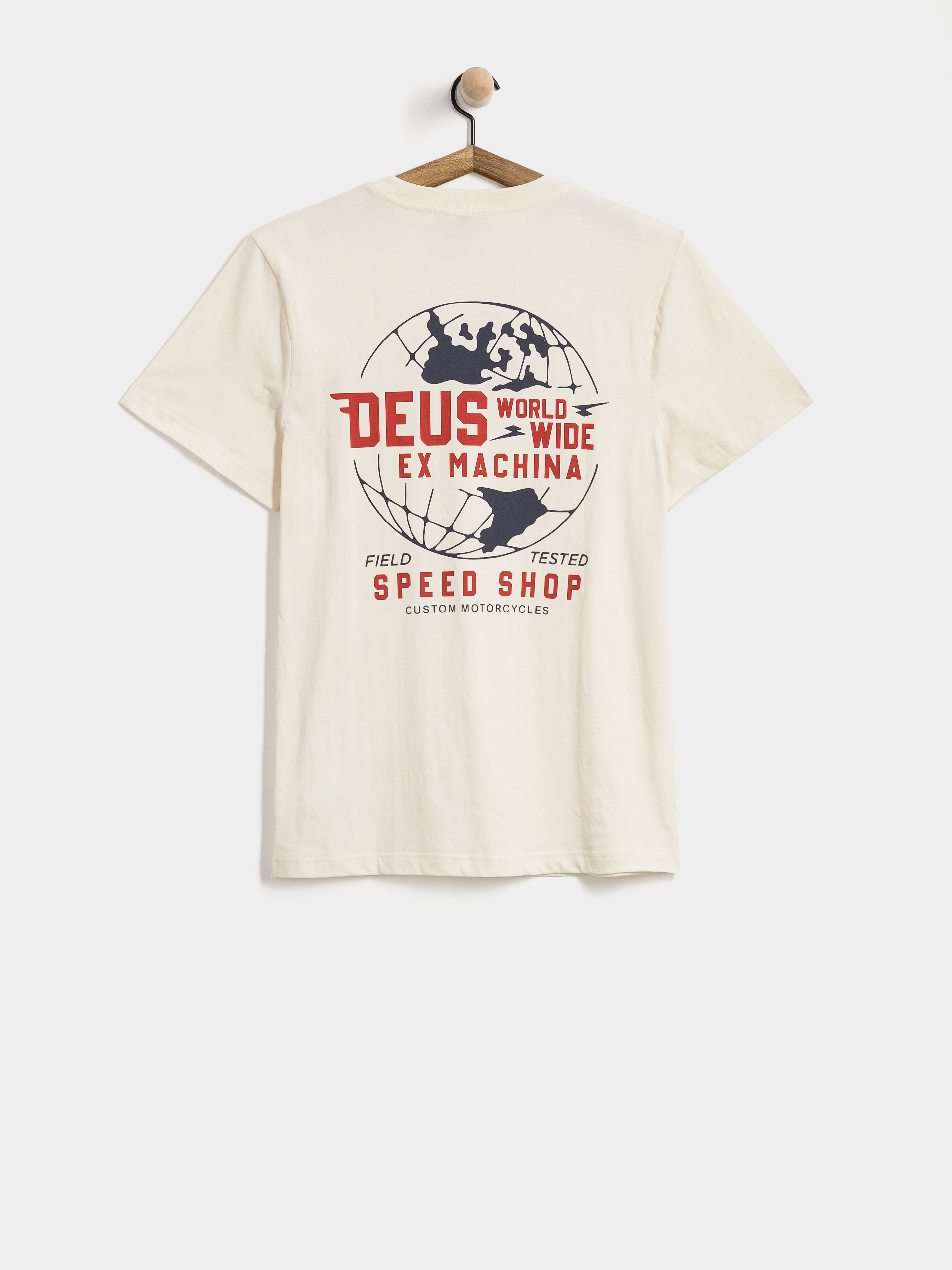 T-shirt Deus Ex Machina Global Spark (vintage white)