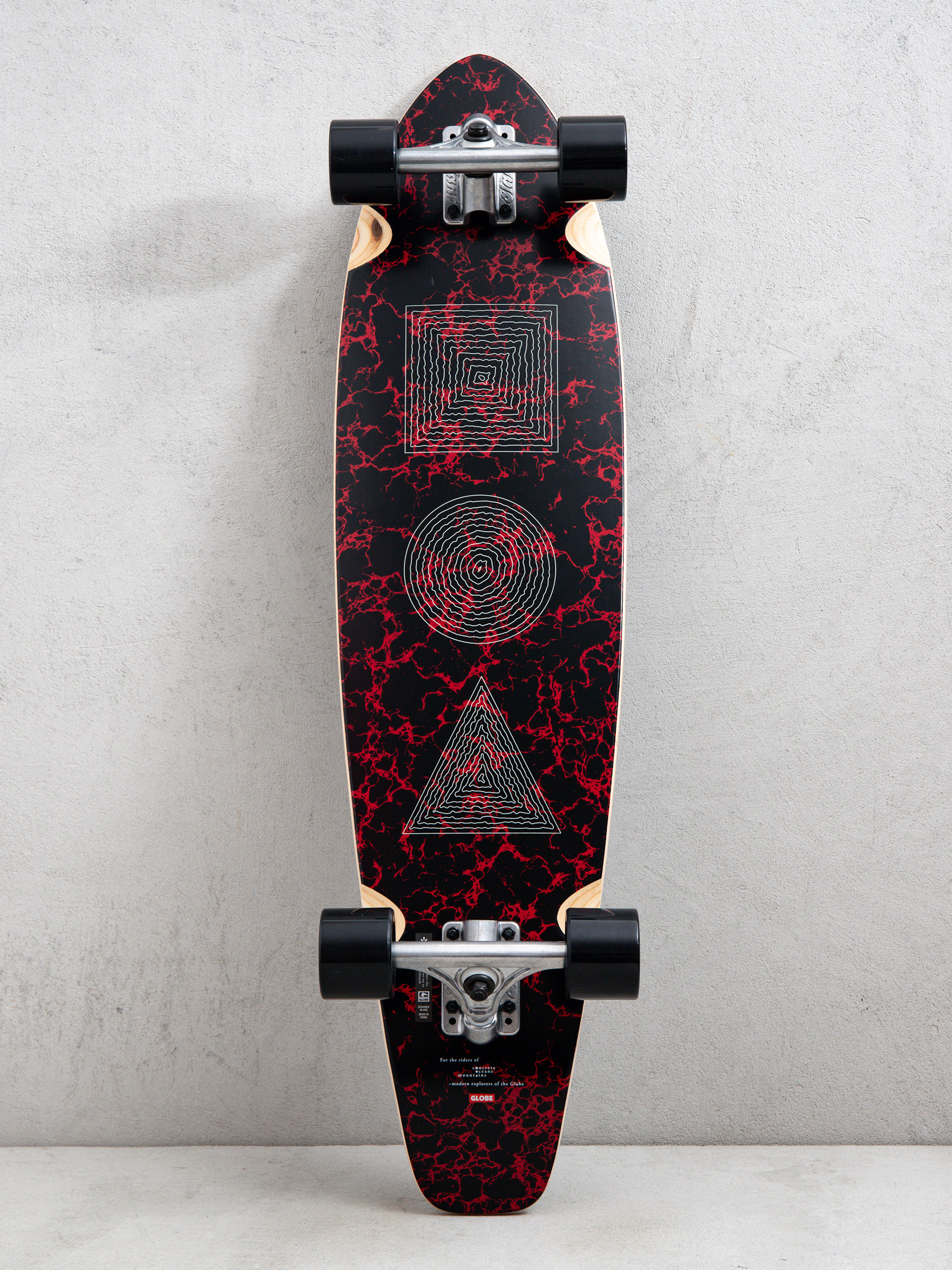 Longboard Globe The All Time (red marble stack)