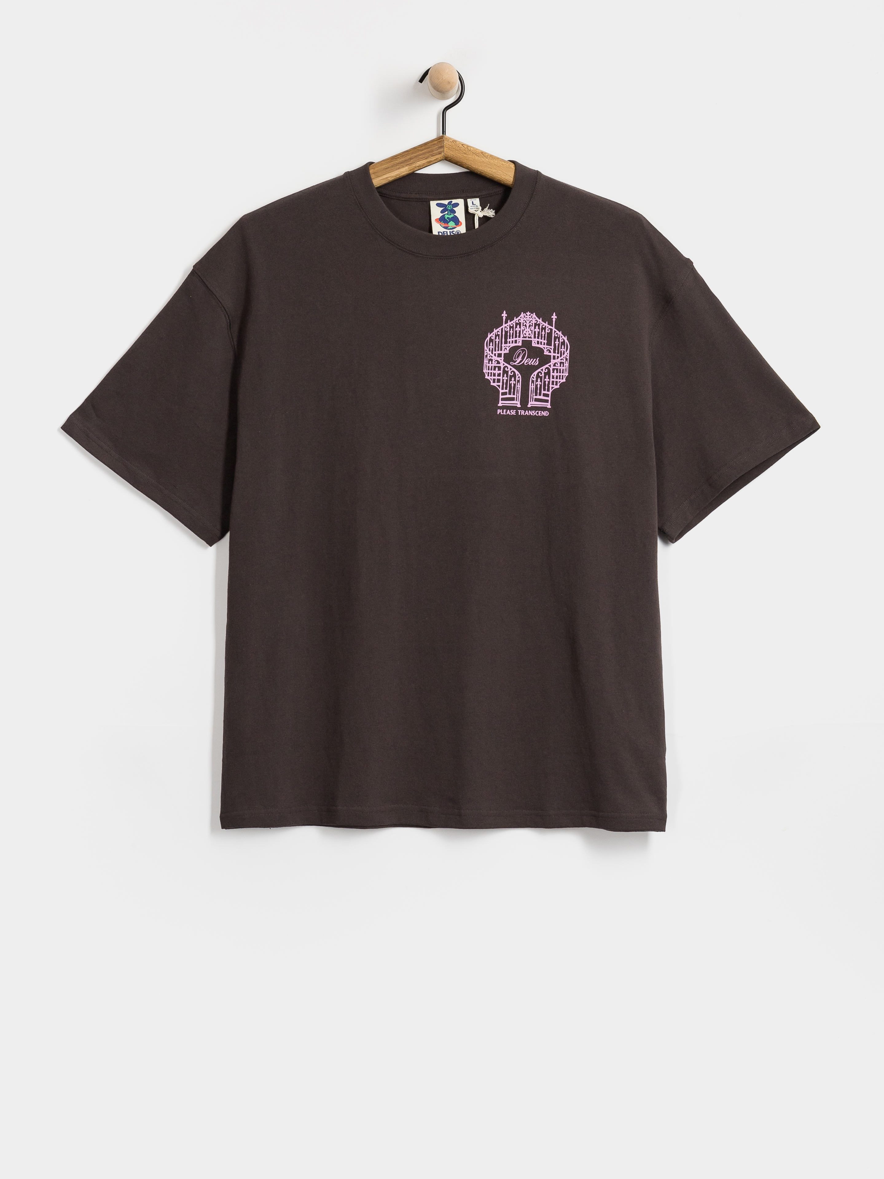 T-shirt Deus Ex Machina Upstairs (anthracite grey)