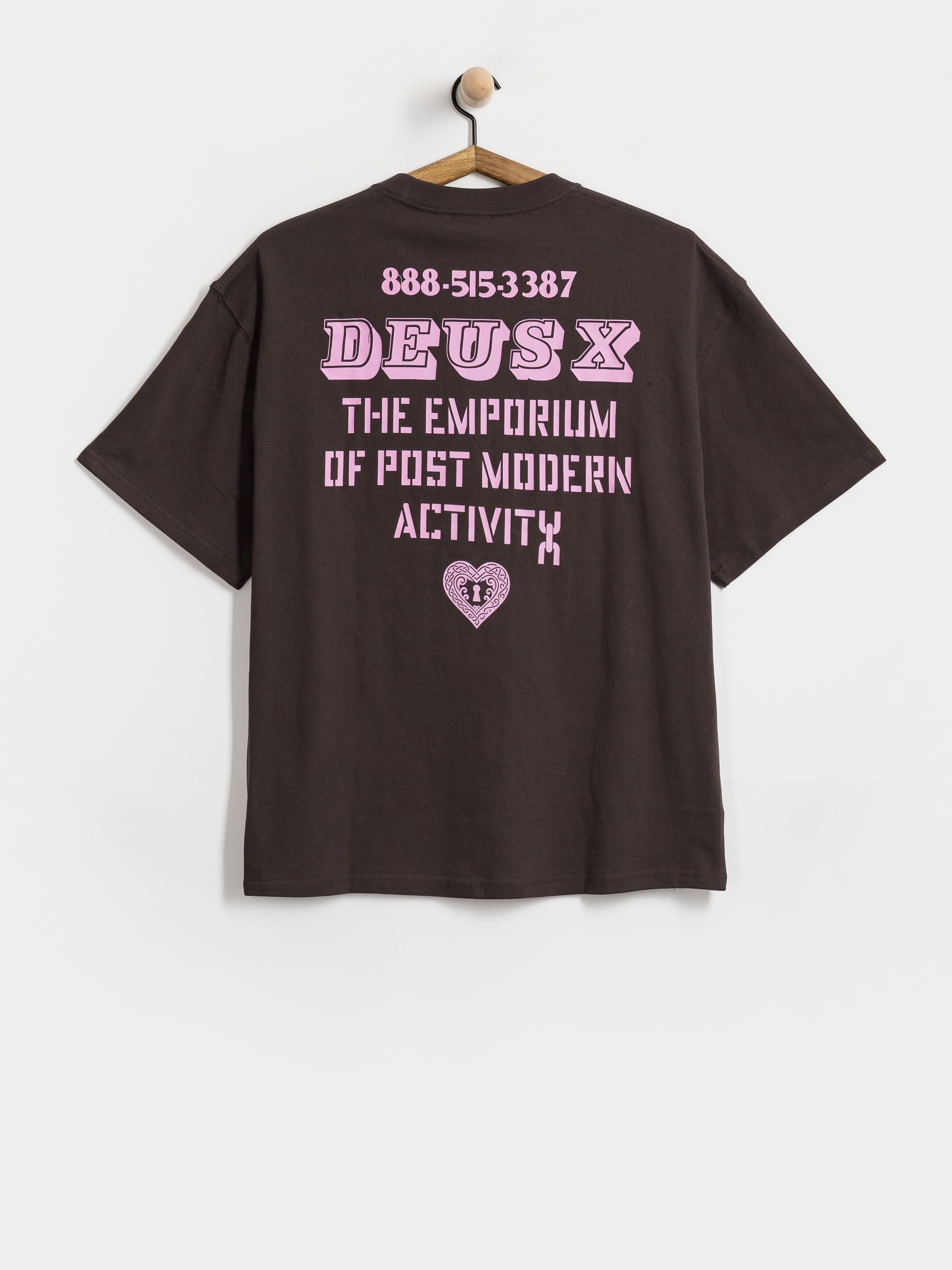 T-shirt Deus Ex Machina Upstairs (anthracite grey)