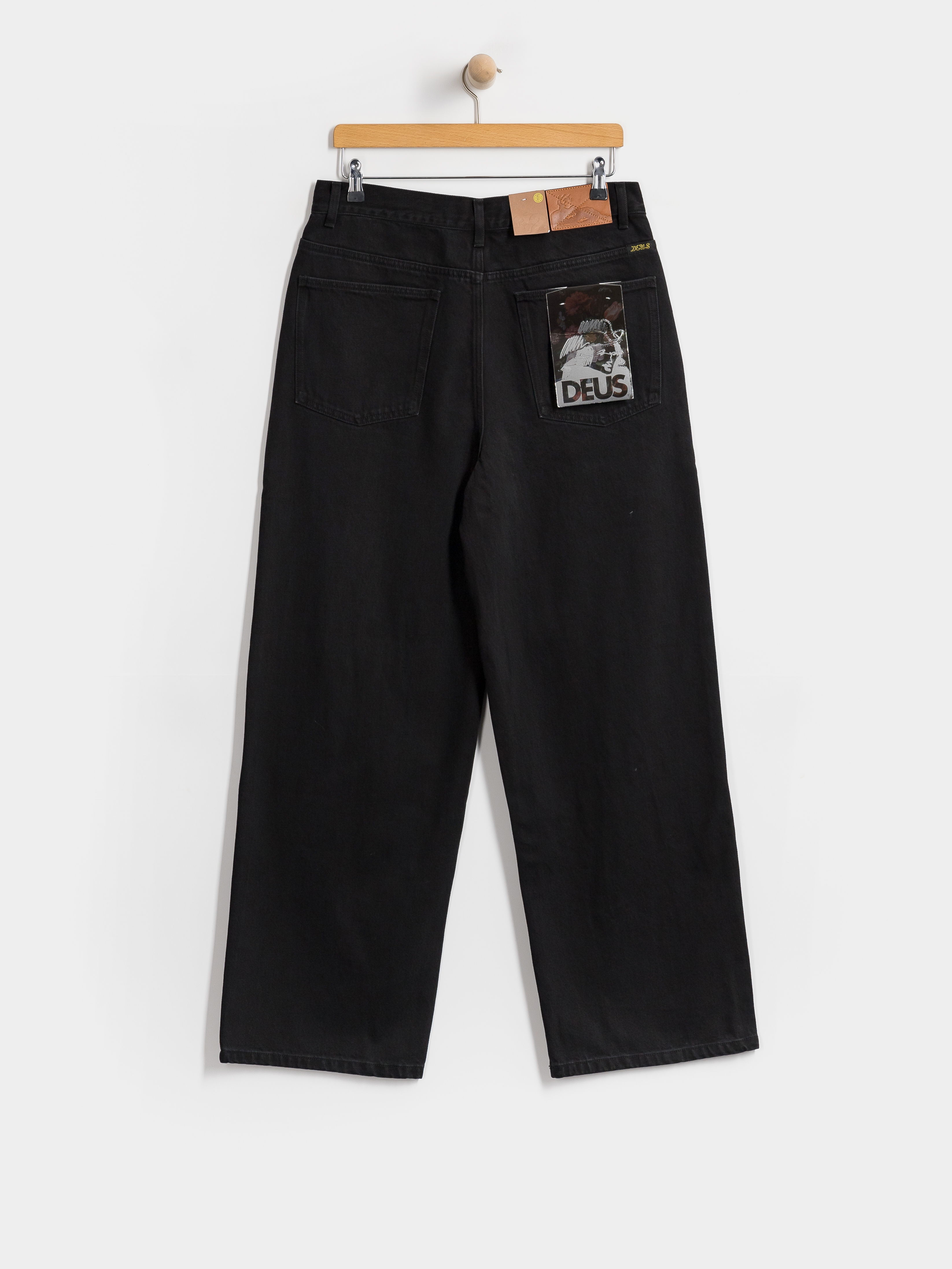 Spodnie Deus Ex Machina Drift Line Wide (washed black)