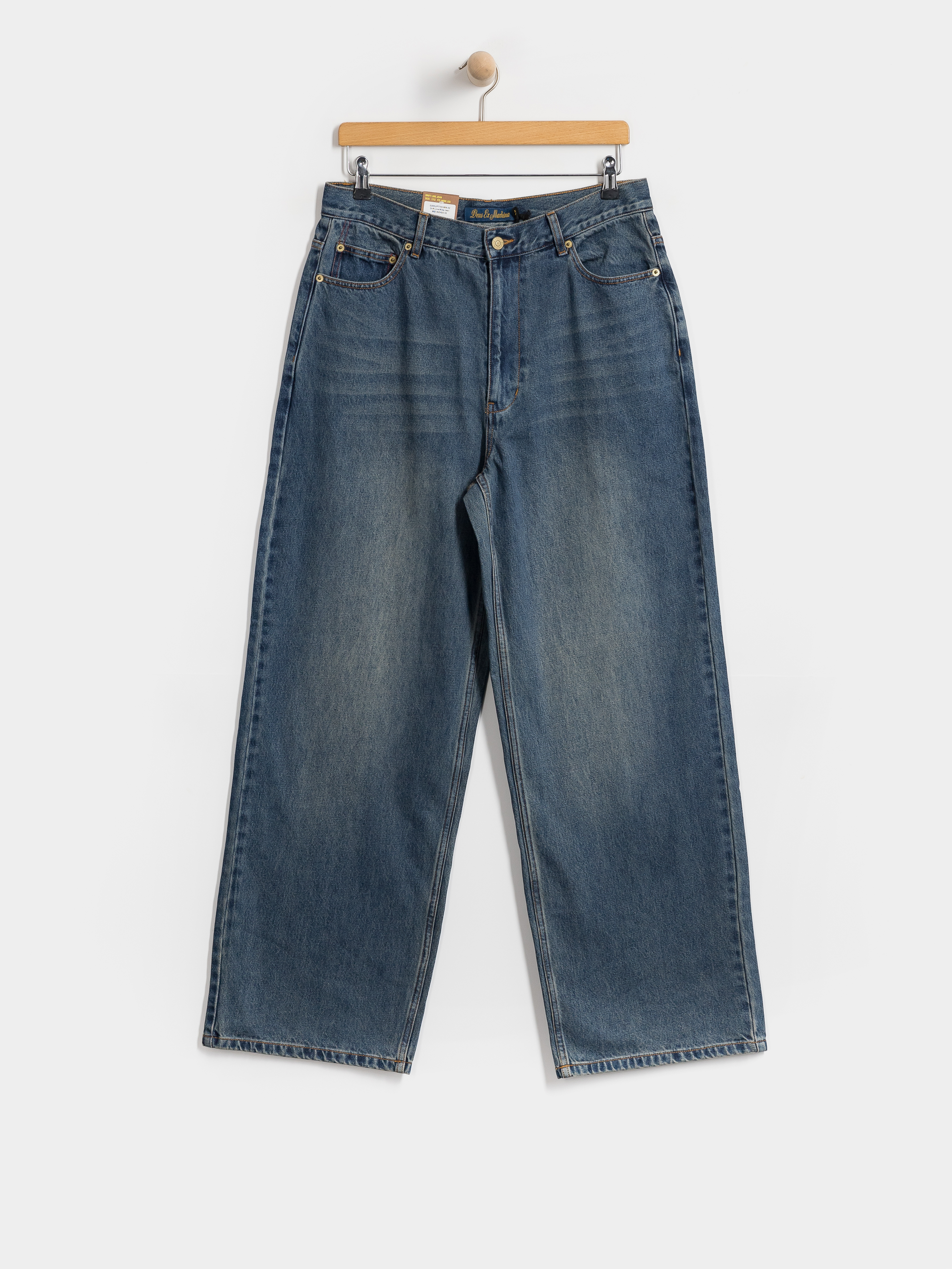 Spodnie Deus Ex Machina Drift Line Wide (mid indigo)