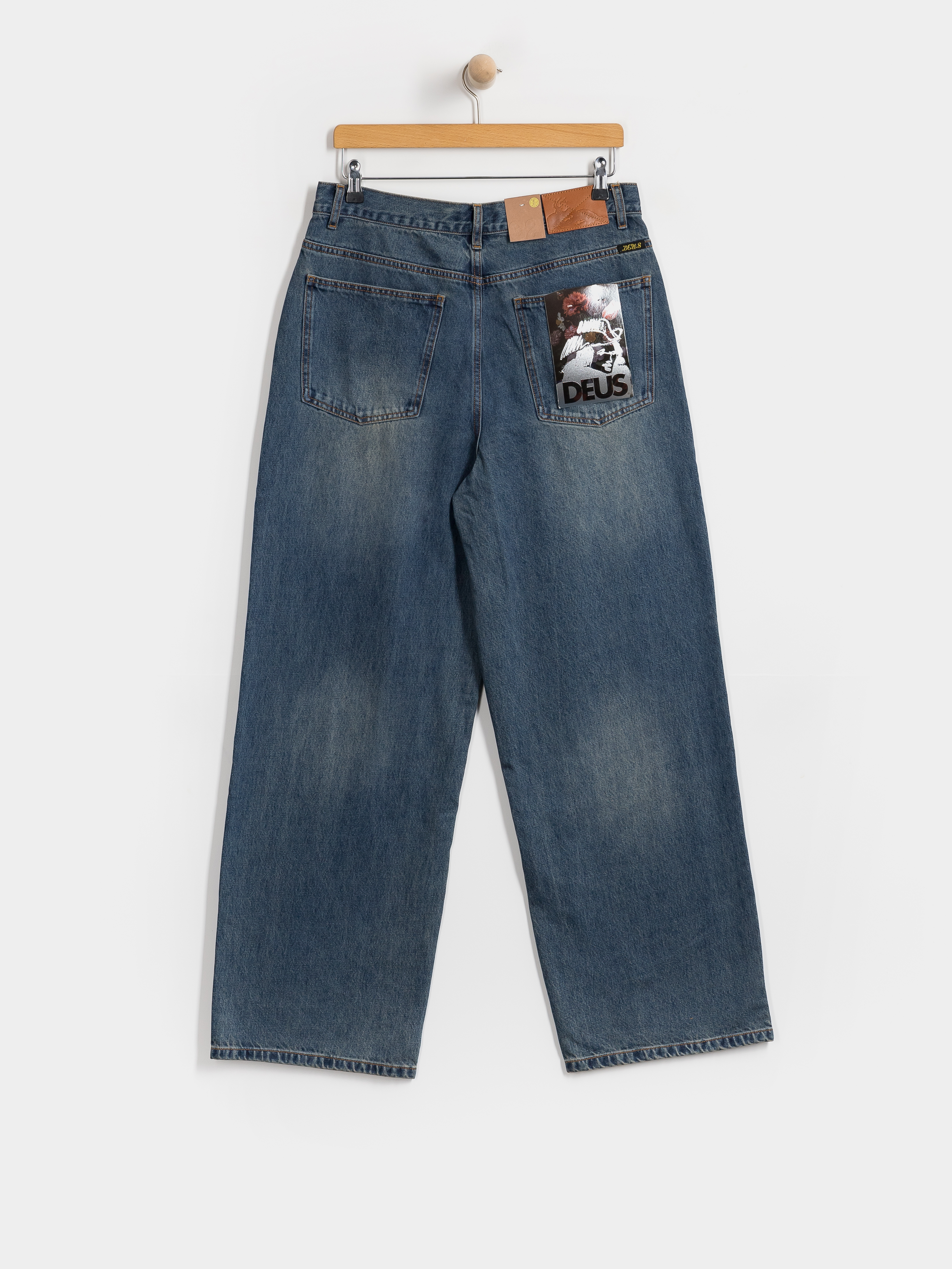 Spodnie Deus Ex Machina Drift Line Wide (mid indigo)