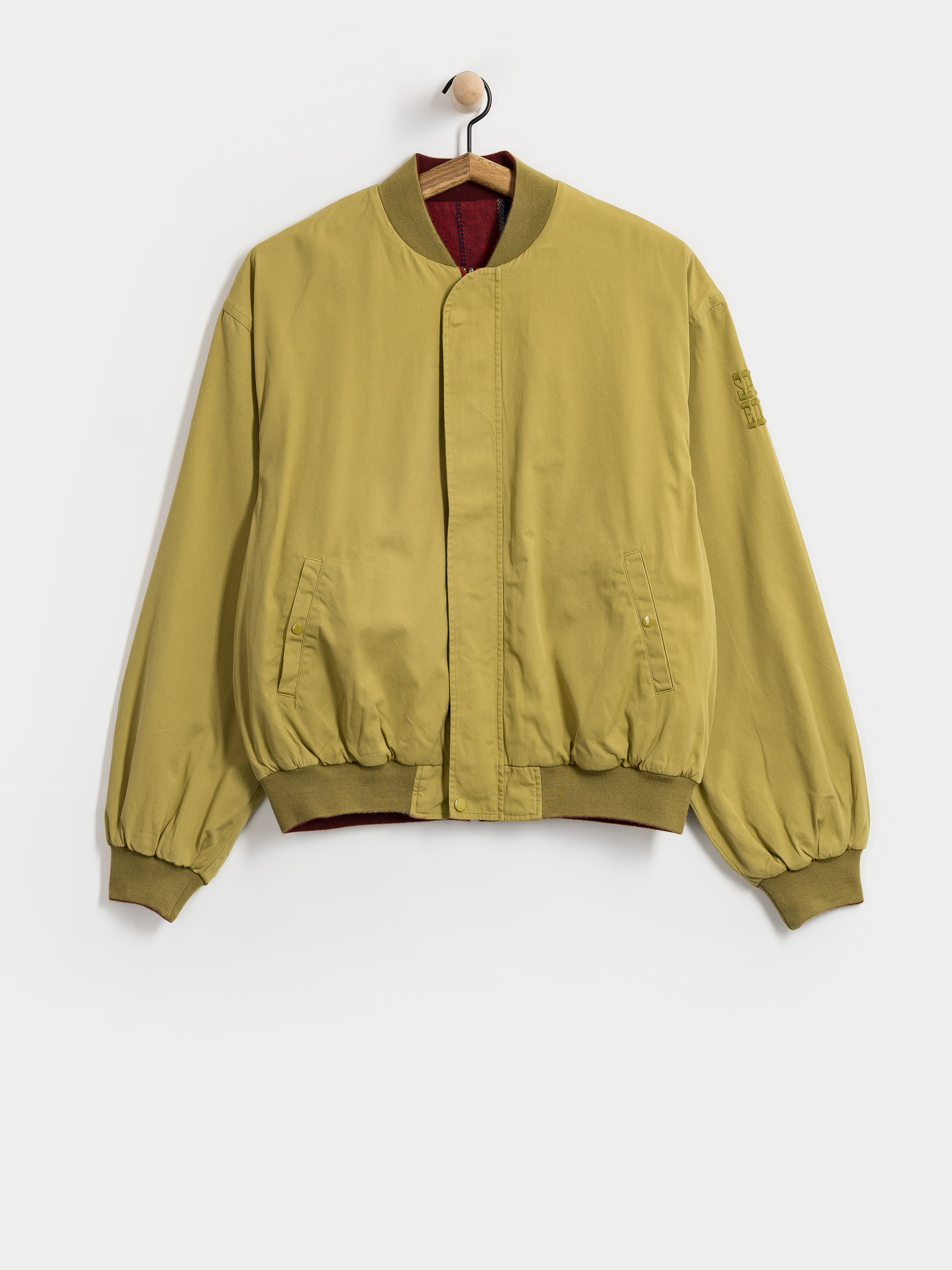 Kurtka Deus Ex Machina Pendula Reversible (willow green blanket red)