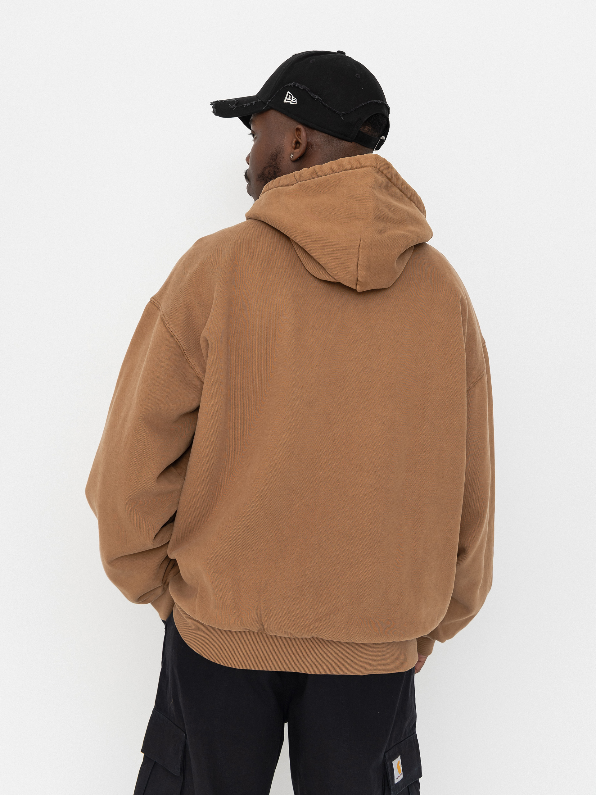 Bluza z kapturem Carhartt WIP Vista ZHD (wip h brown/garment dyed)