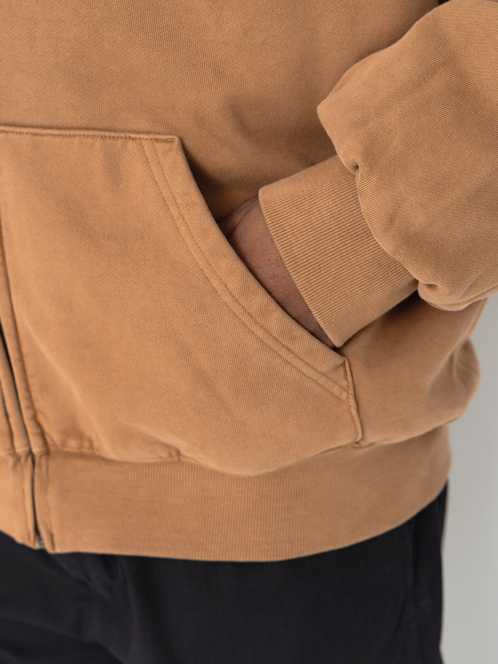 Bluza z kapturem Carhartt WIP Vista ZHD (wip h brown/garment dyed)