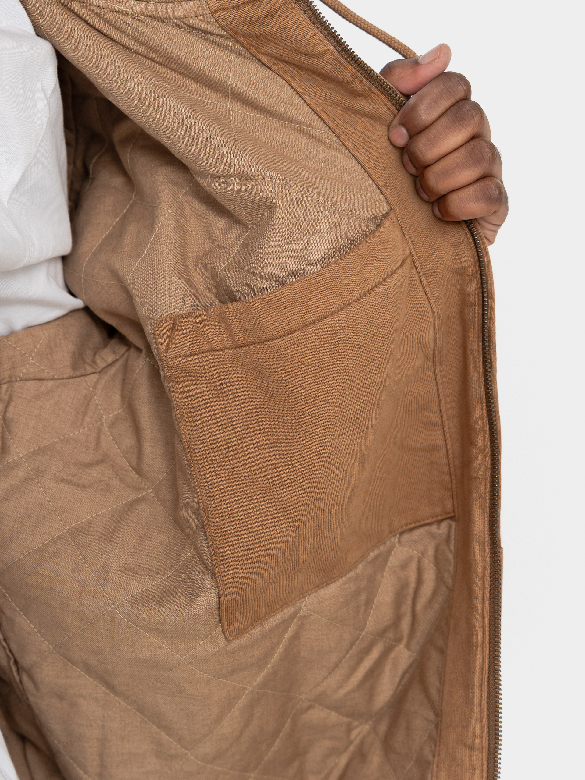 Bluza z kapturem Carhartt WIP Vista ZHD (wip h brown/garment dyed)
