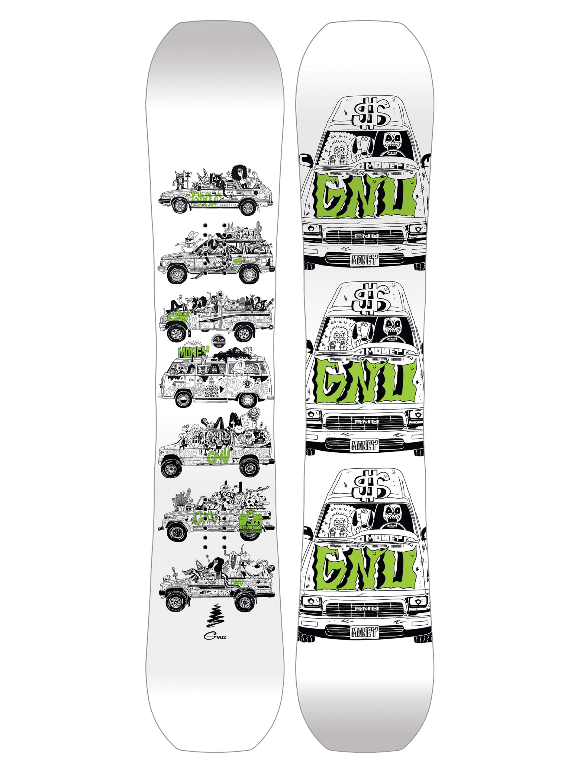 Męska Deska snowboardowa Gnu Money
