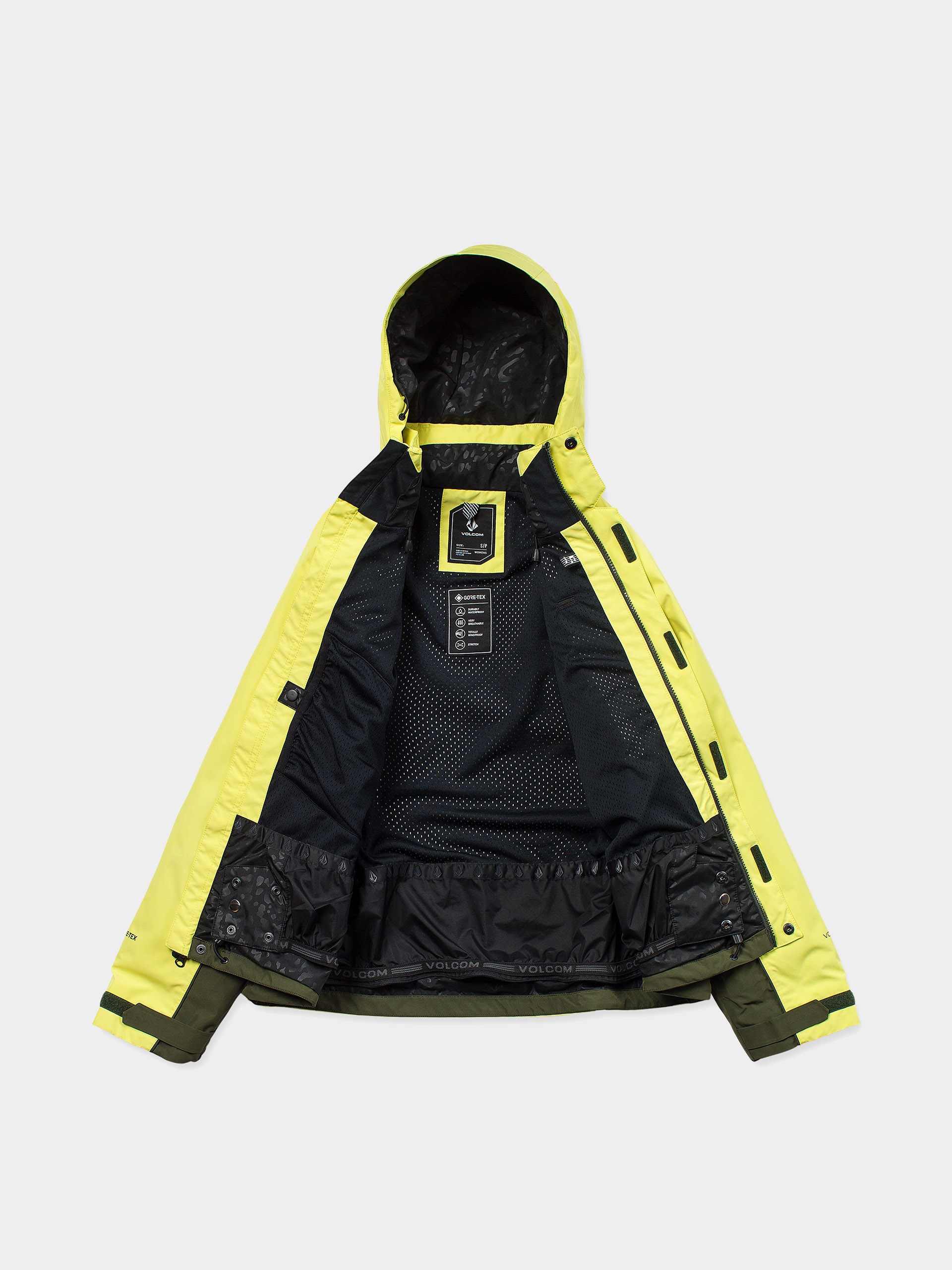 Damska Kurtka snowboardowa Volcom Yourfav Baggy Gore (lemon drop)