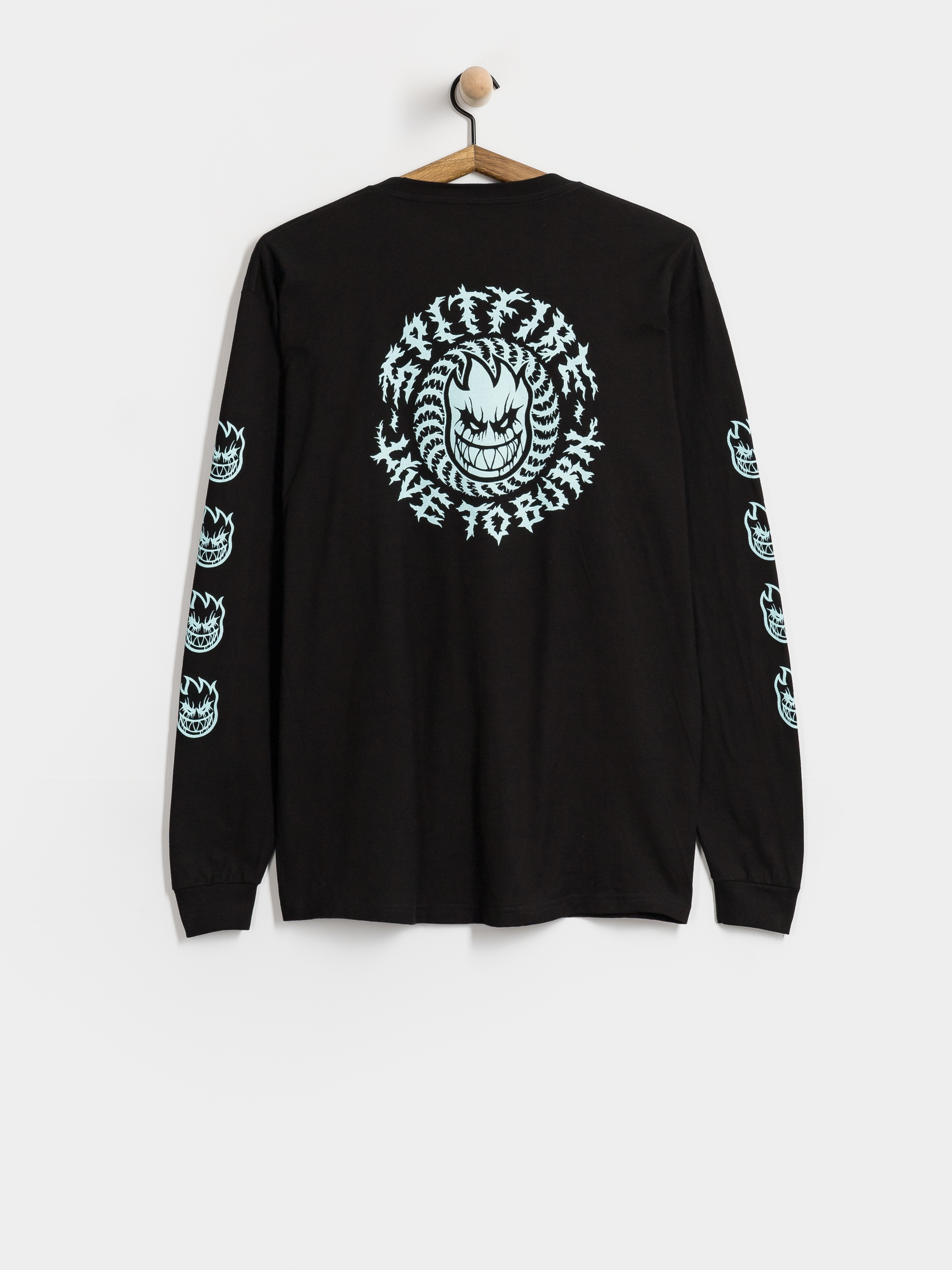 Longsleeve Spitfire Deathmask Classic Sleeve Glow (black)