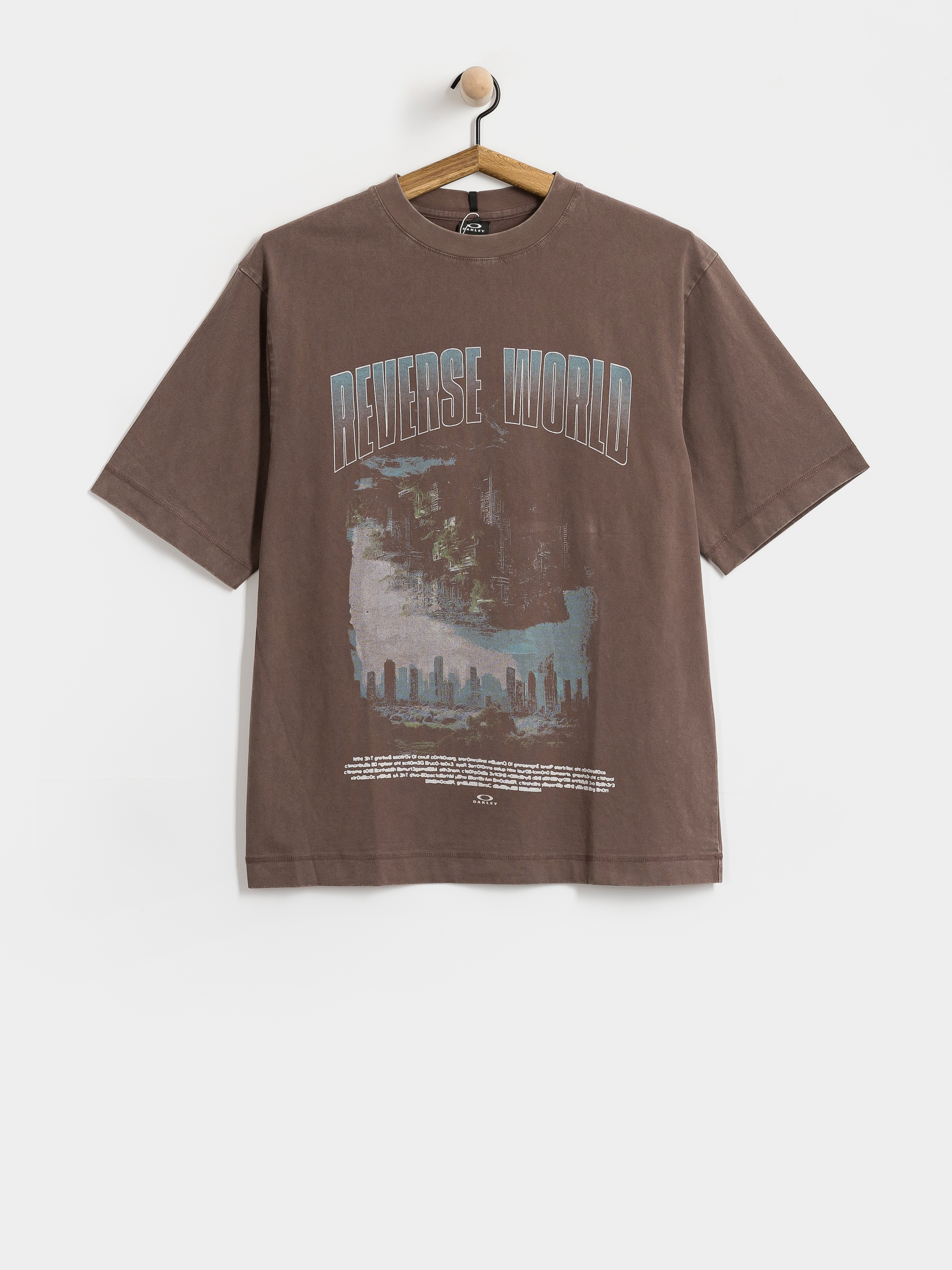 T-shirt Oakley Reverse World (dark umber)