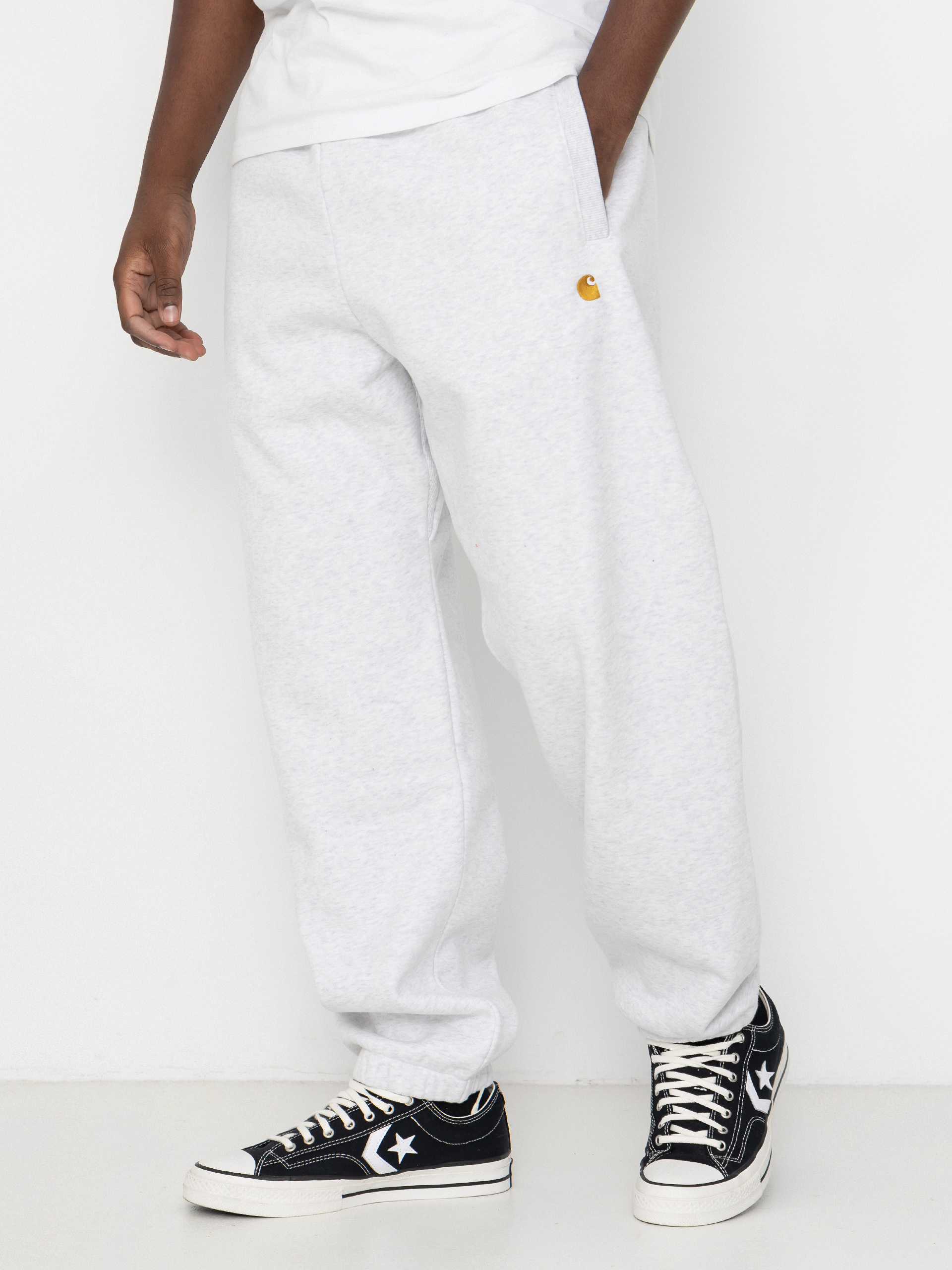 Spodnie Carhartt WIP Chase (ash heather/gold)